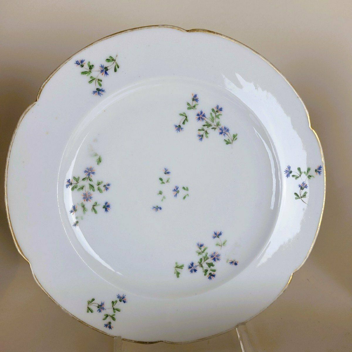Nast Paris, Series Of 12 Barbeaux Plates, 18th Century photo furniture