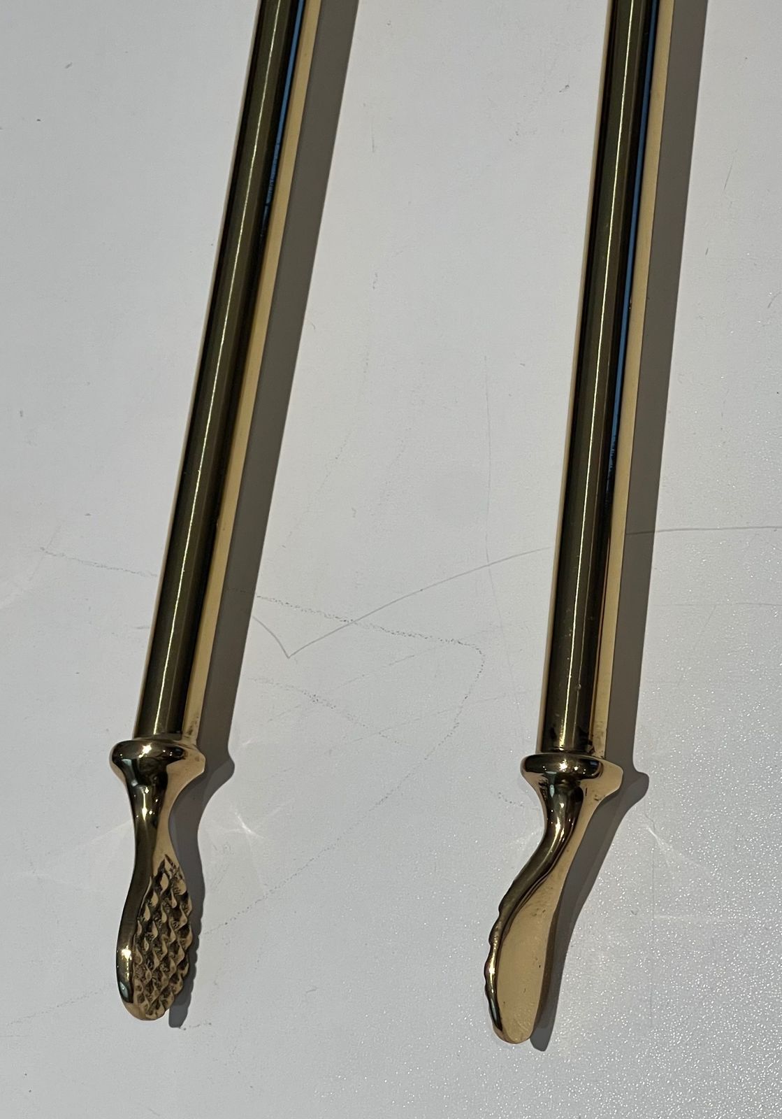 photo for sale Neoclassical Style Brass Fire Kit