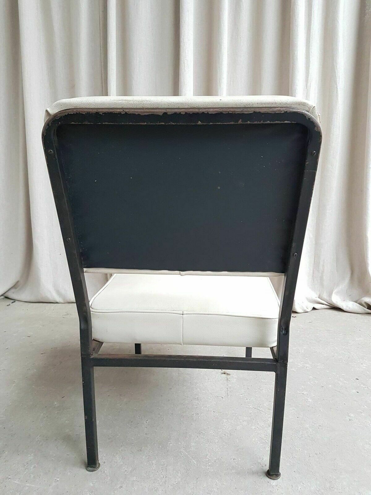 photo for sale Vtg Mid Century Steel Modernist Post Modern Studio Lounge Chair Retro #383