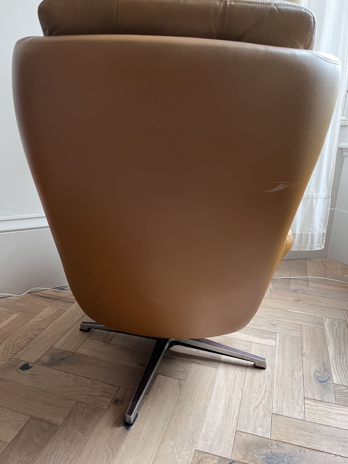1970s Peem Leather Adjustable Armchair ,Finland photo furniture