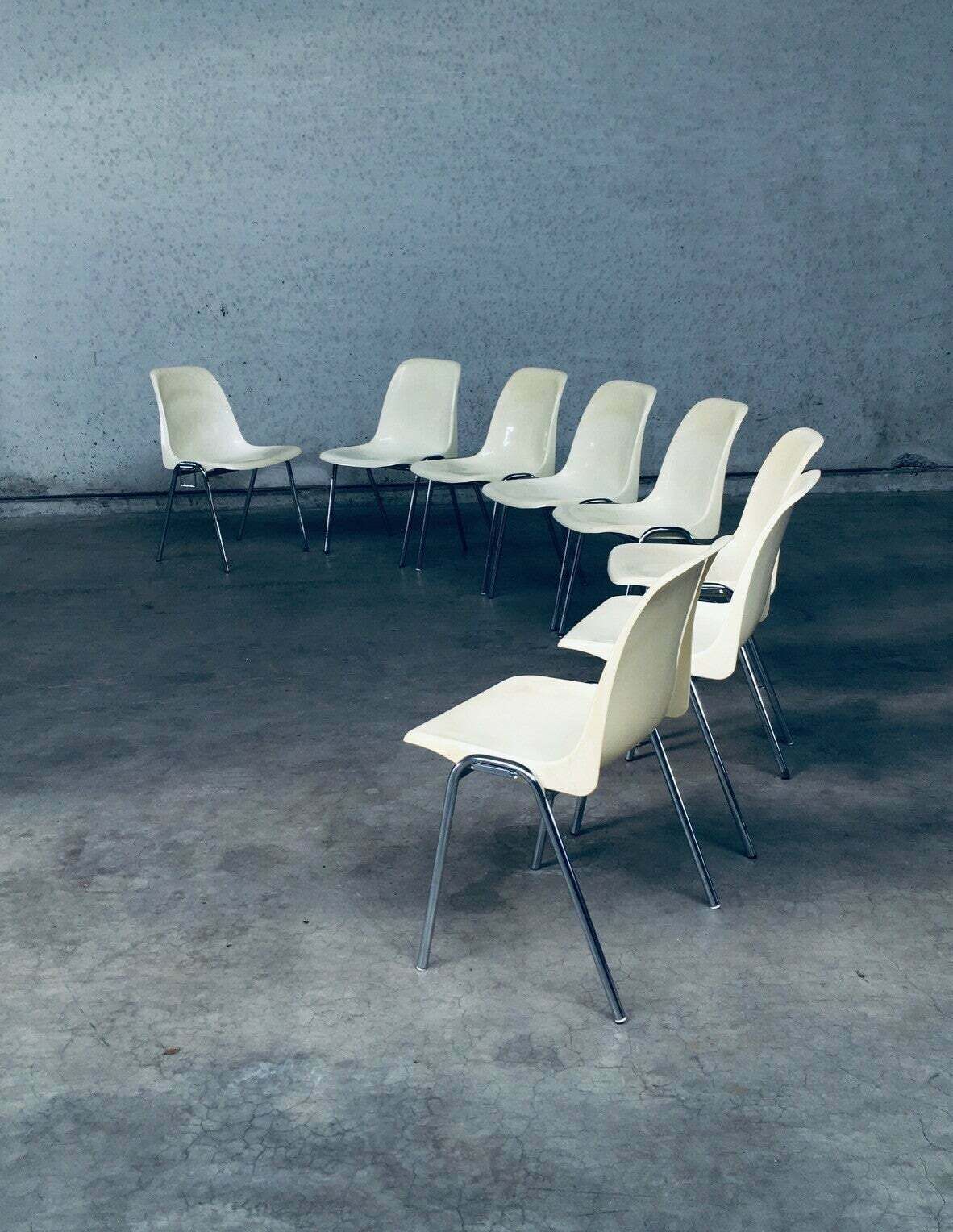 Furniture "Orly" Stacking Chairs By Bruno Pollak For Solo, Germany 1979 photo