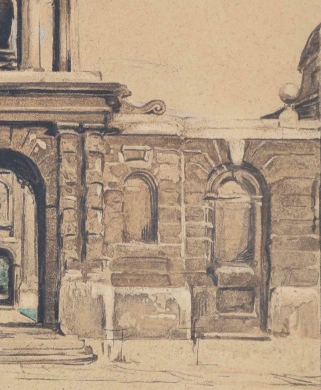 William Nicholson Queen's College, Oxford Lithograph By William Nicholson 1902   1904 photo Art