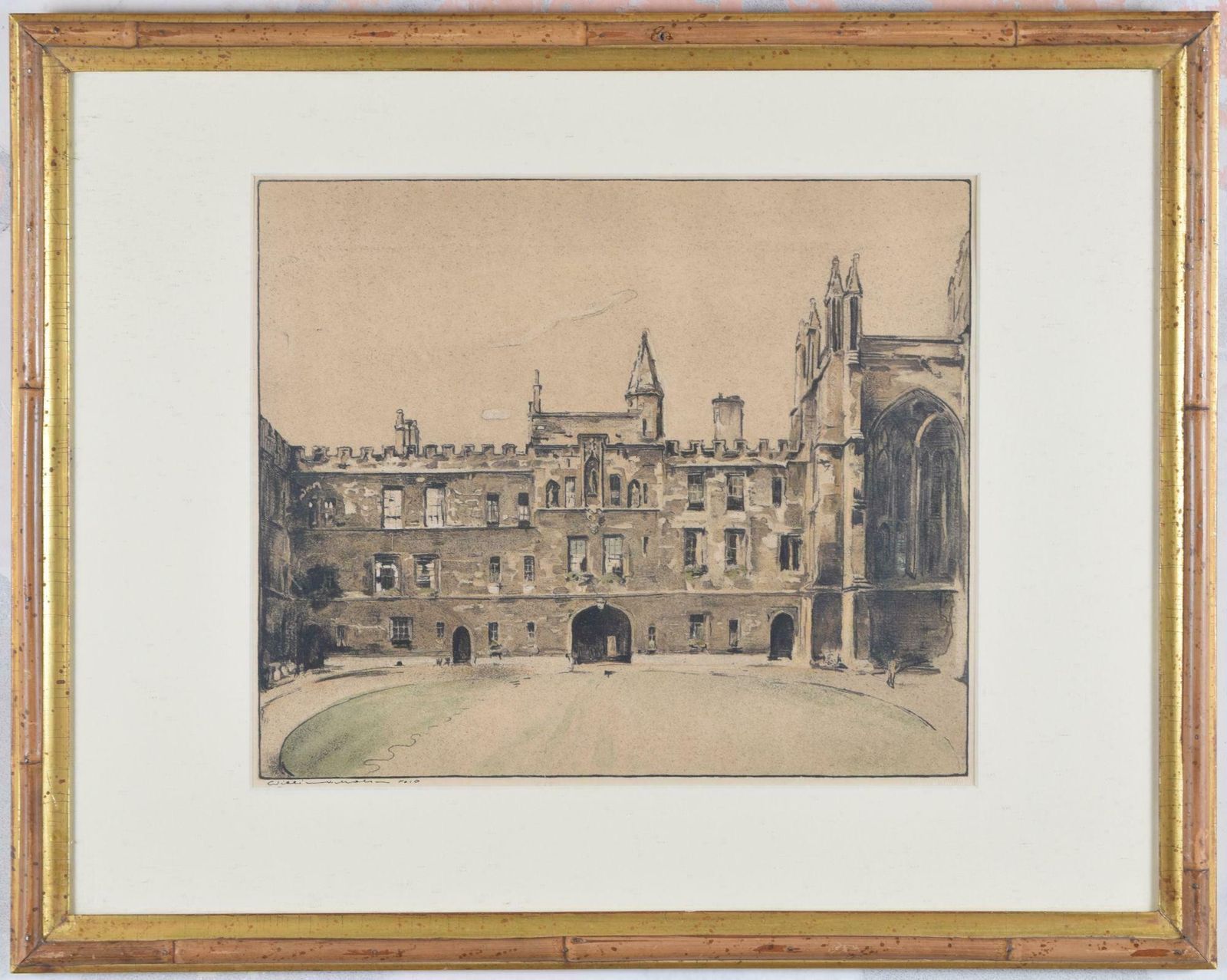 William Nicholson New College, Oxford Lithograph By William Nicholson 1902   1904