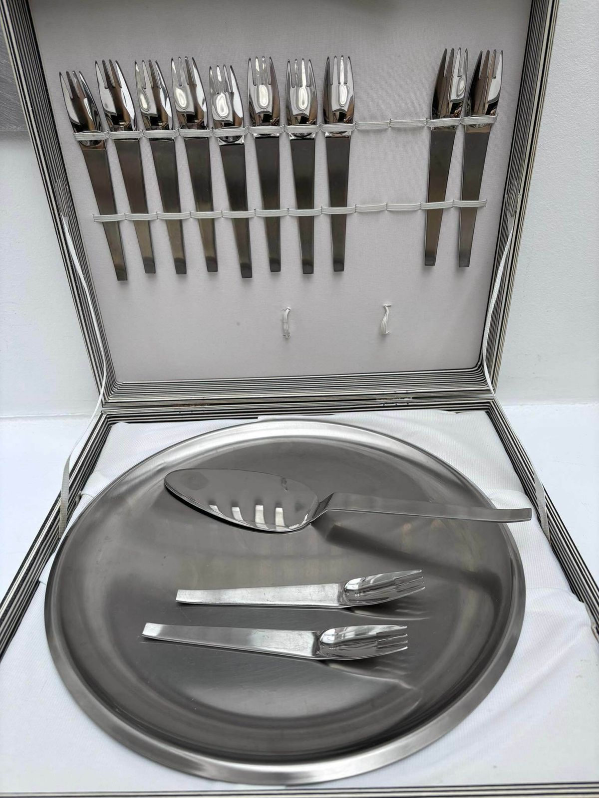 photo furniture Dessert Set Modernist Flatware Fork Set Carl Auböck Design Morinox And Amboss 50s Postmodern Lunik 2060 Austrian Design Wedding Luxury Gift