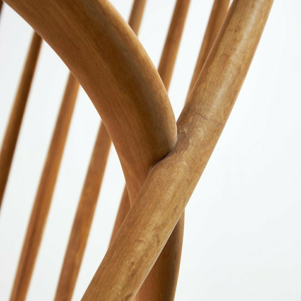 Beech Iw3 Rocking Chair By Illum Wikkelsø For Niels Eilersen, 1960s photo vintage
