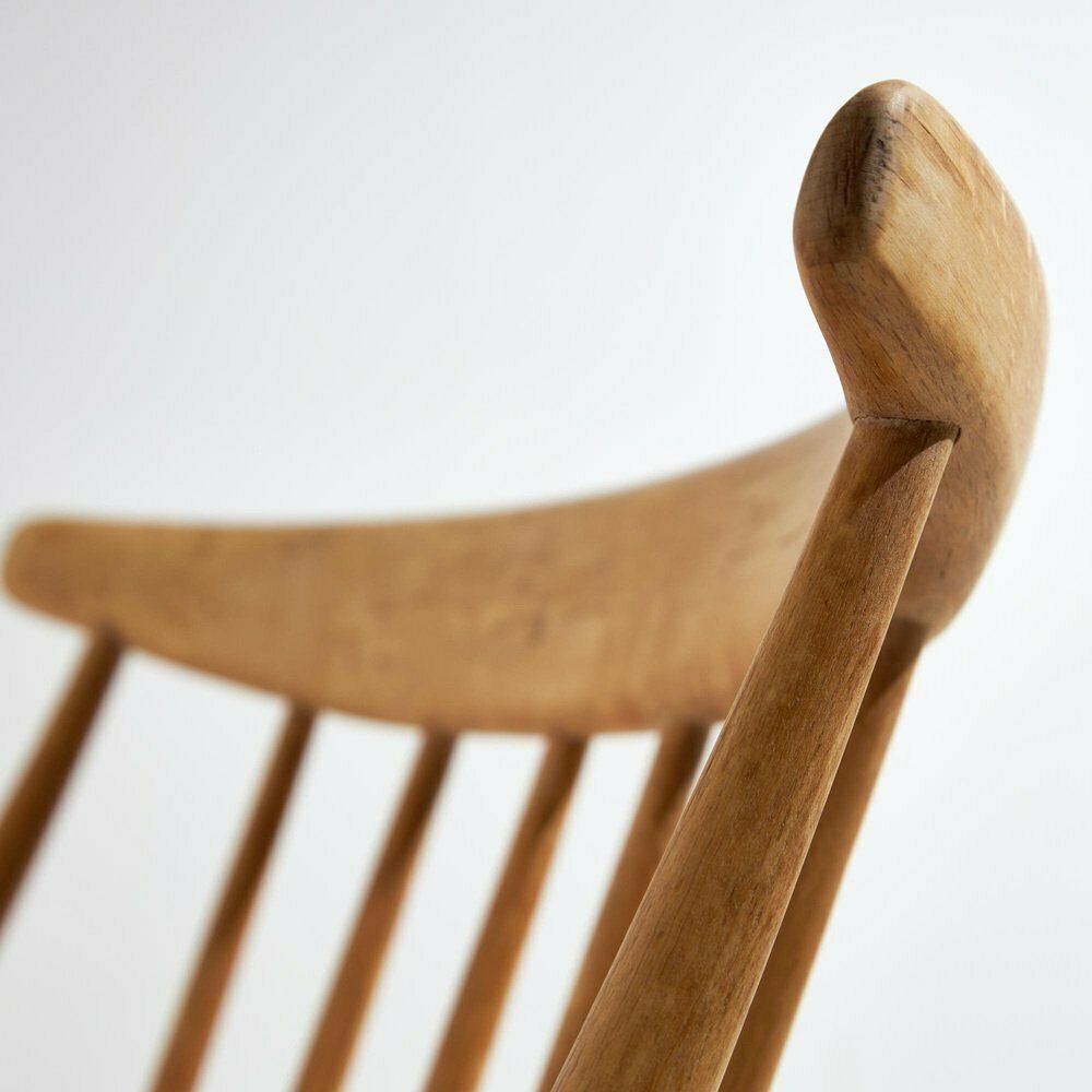photo furniture Beech Iw3 Rocking Chair By Illum Wikkelsø For Niels Eilersen, 1960s
