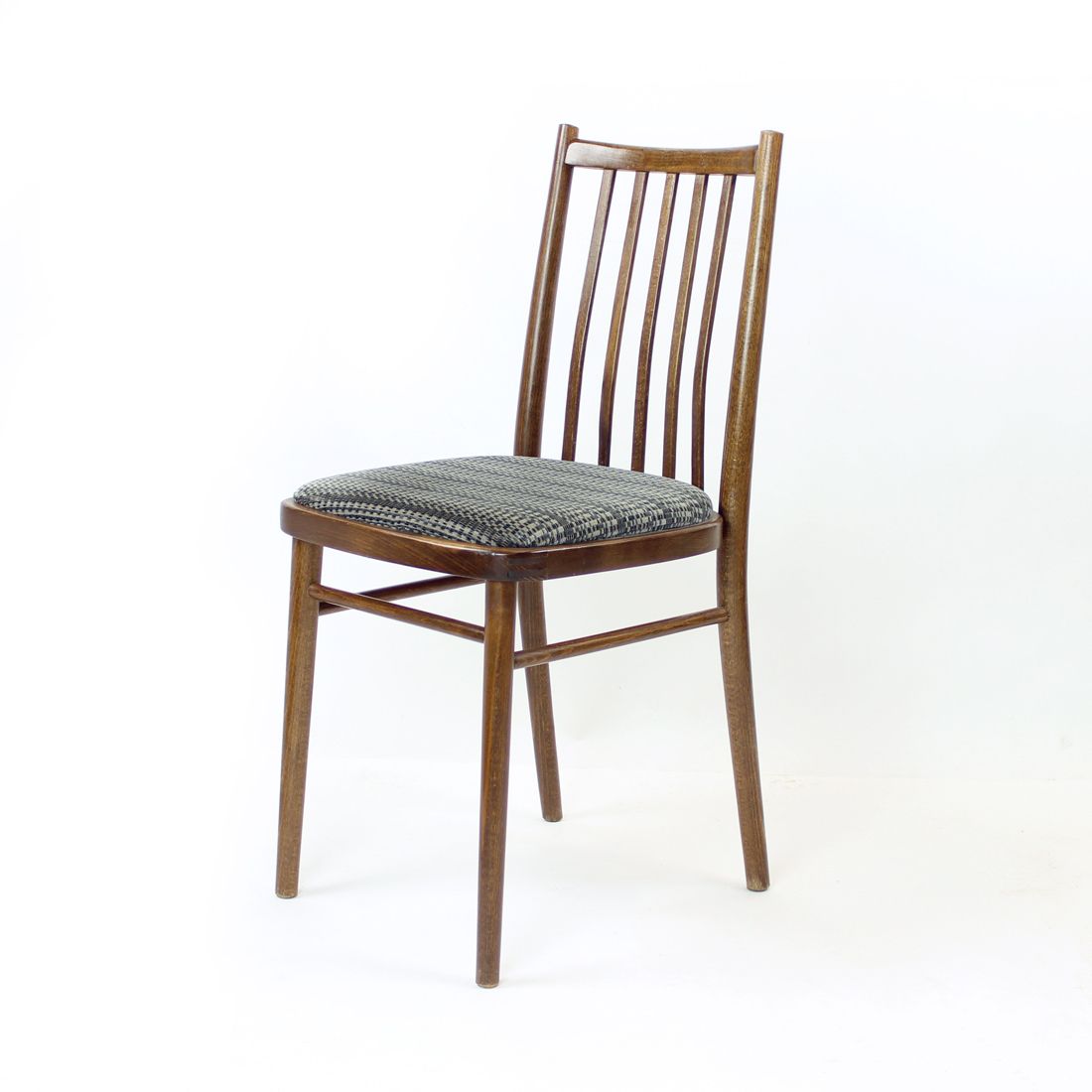 Set Of 4 Dining Chairs In Dark Oak By Ton, Czechoslovakia 1960s photo furniture