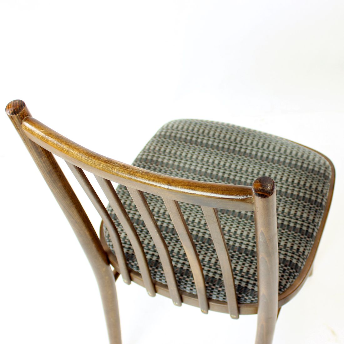 660.0 Set Of 4 Dining Chairs In Dark Oak By Ton, Czechoslovakia 1960s photo