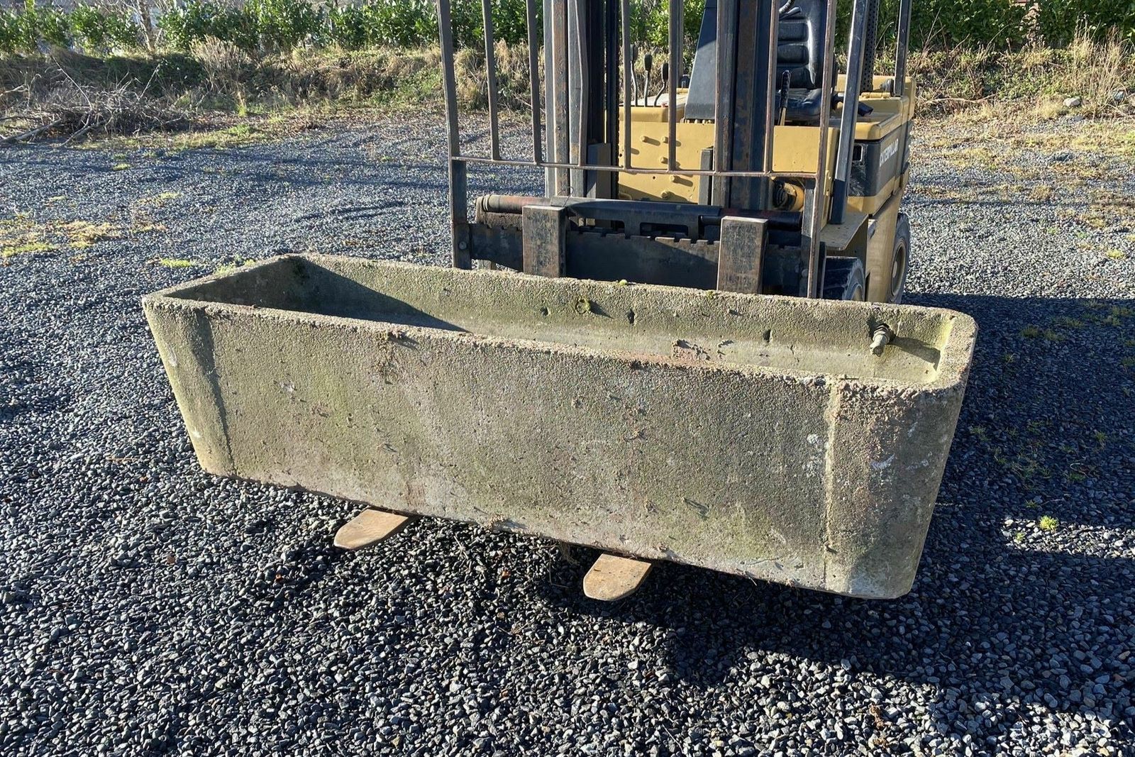 Large 1970s Concrete Garden Planter Water Trough photo for sale