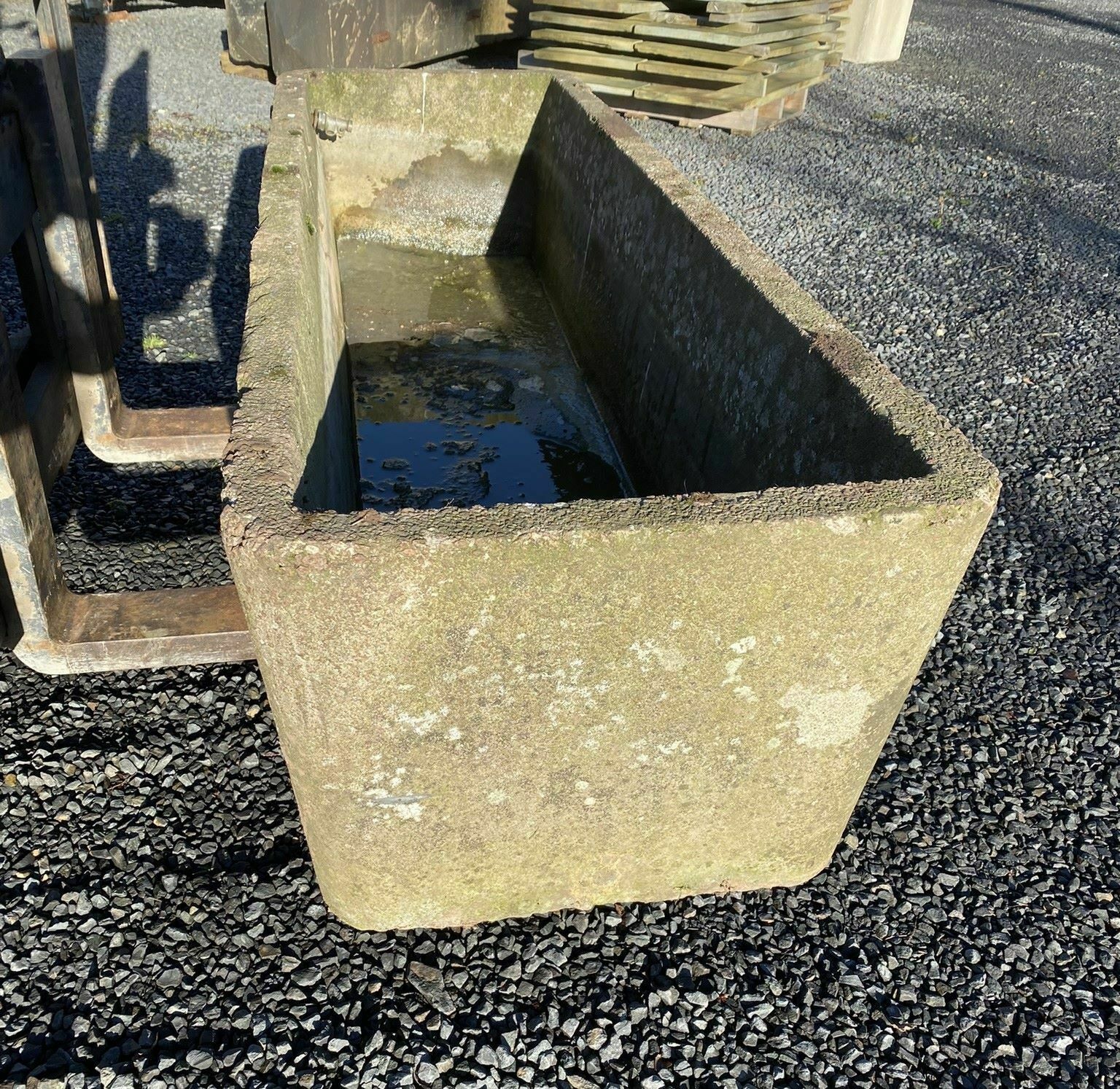 Large 1970s Concrete Garden Planter Water Trough photo vinterior