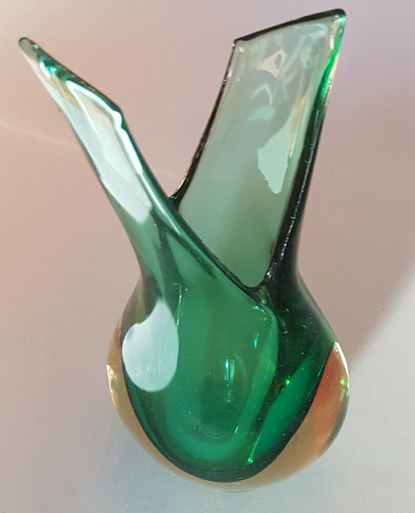Summerso Murano Vase Attributed To Flavio Poli, 1950s photo for sale