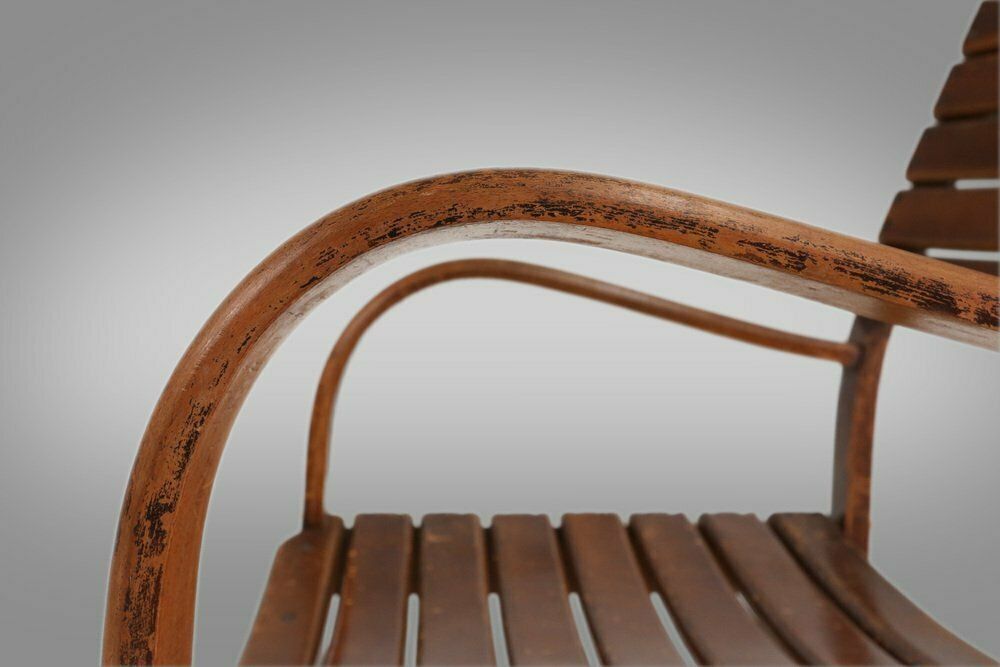 photo furniture Art Deco Wooden Armchair, 1930s