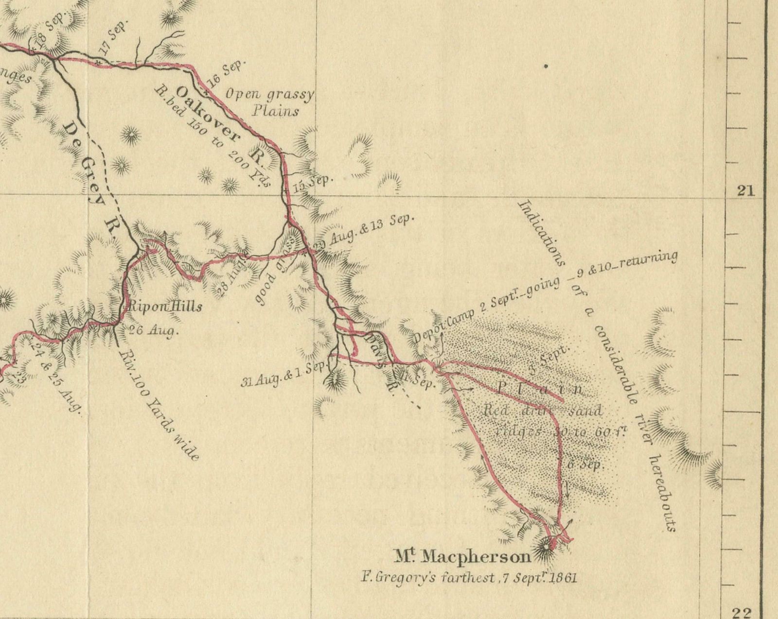 Gregory's 1861 Expedition Into The North West Of Australia, 1862 photo vinterior