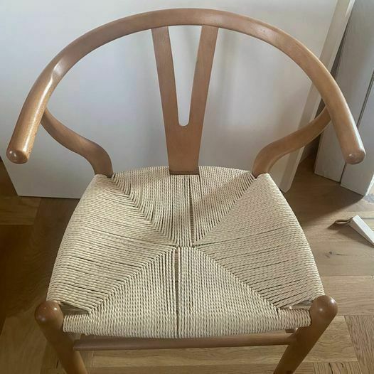 Hans Wagner Repro Wishbone Dining Chairs In Walnut