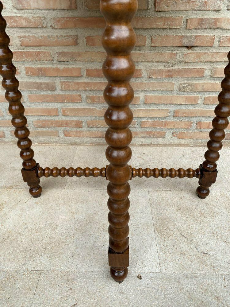 French Barley Table With Lentil Legs, Late 19th Century photo buy
