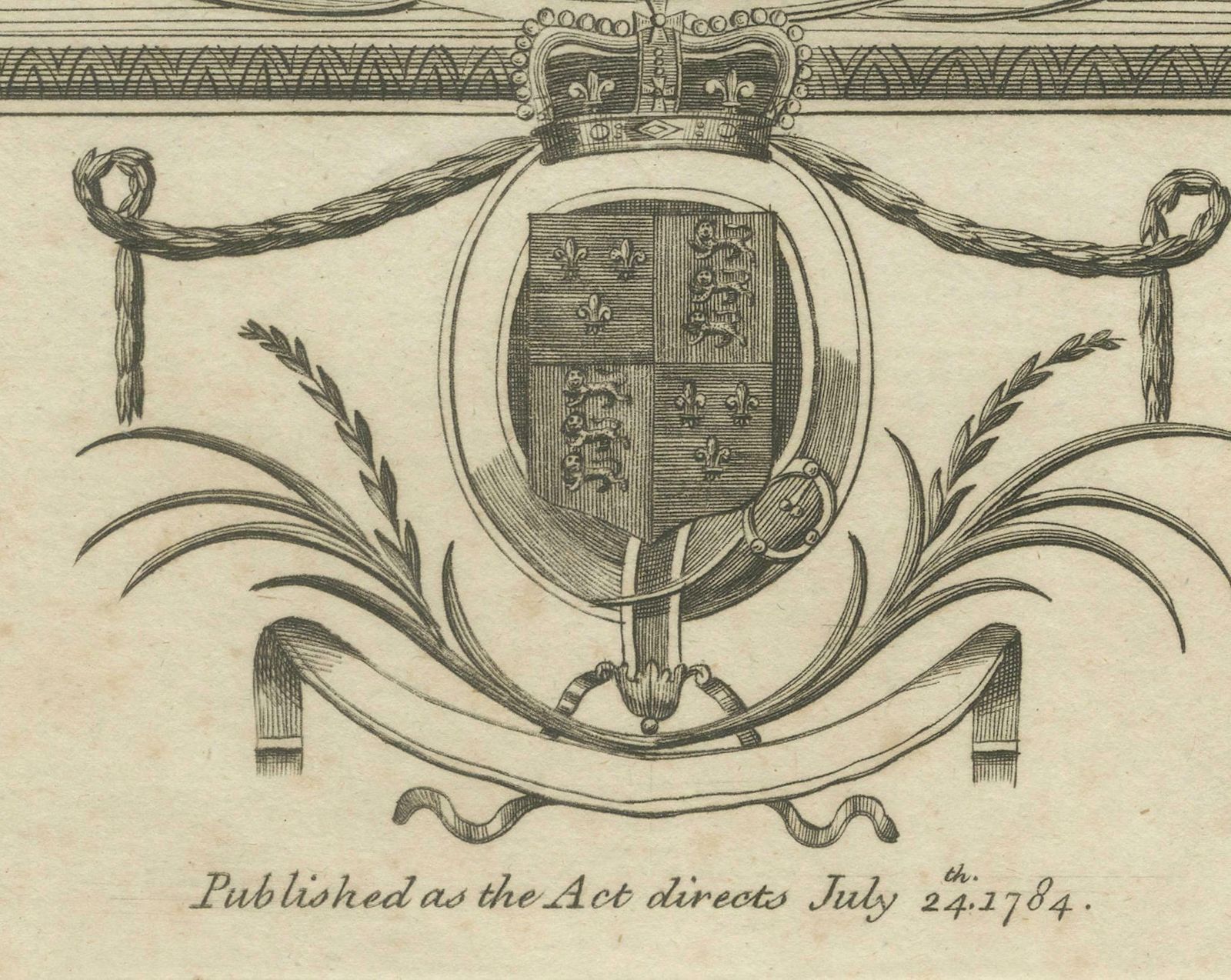 1784 Engraved Portrait Of Edward VI   Young English Monarch photo for sale