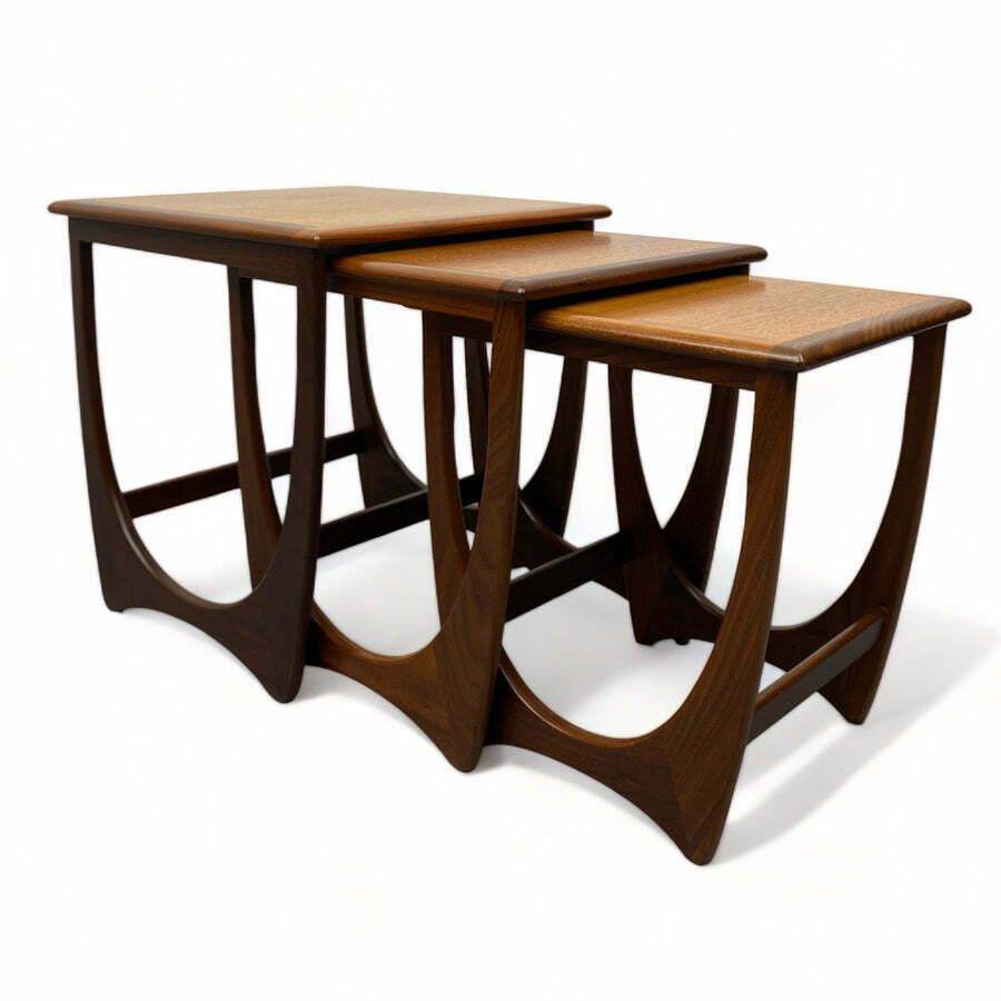 Midcentury Teak Nesting Tables Victor Wilkins G Plan photo for sale