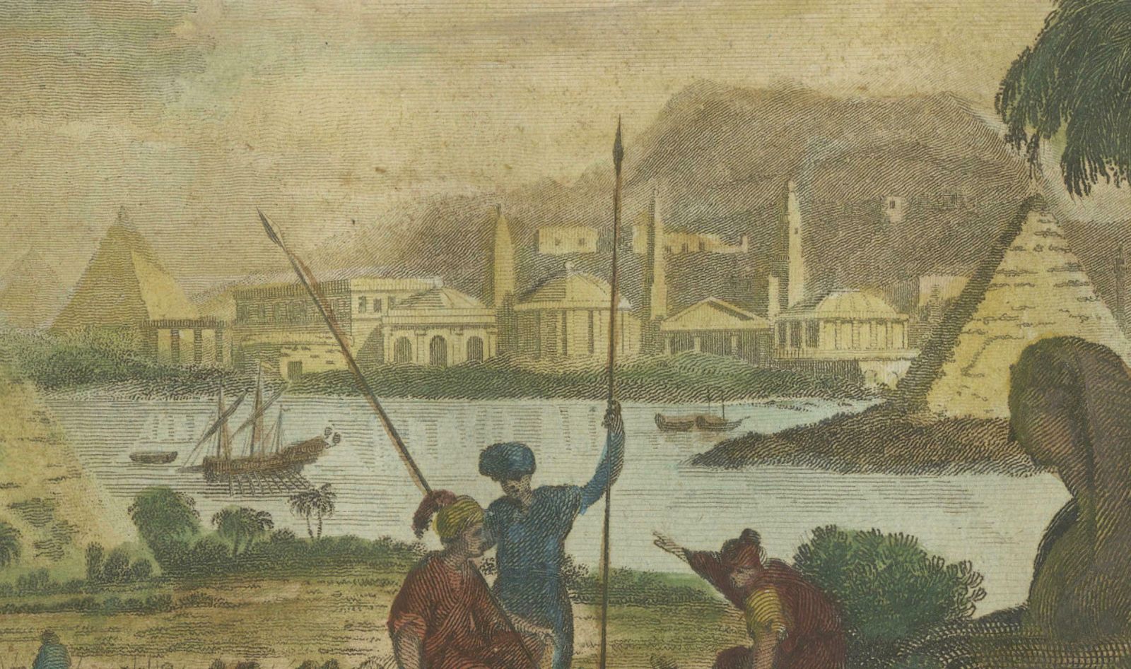 Giza Pyramids And Sphinx Engraved: An 18th Century Egyptian Vista, 1782 photo 175.0