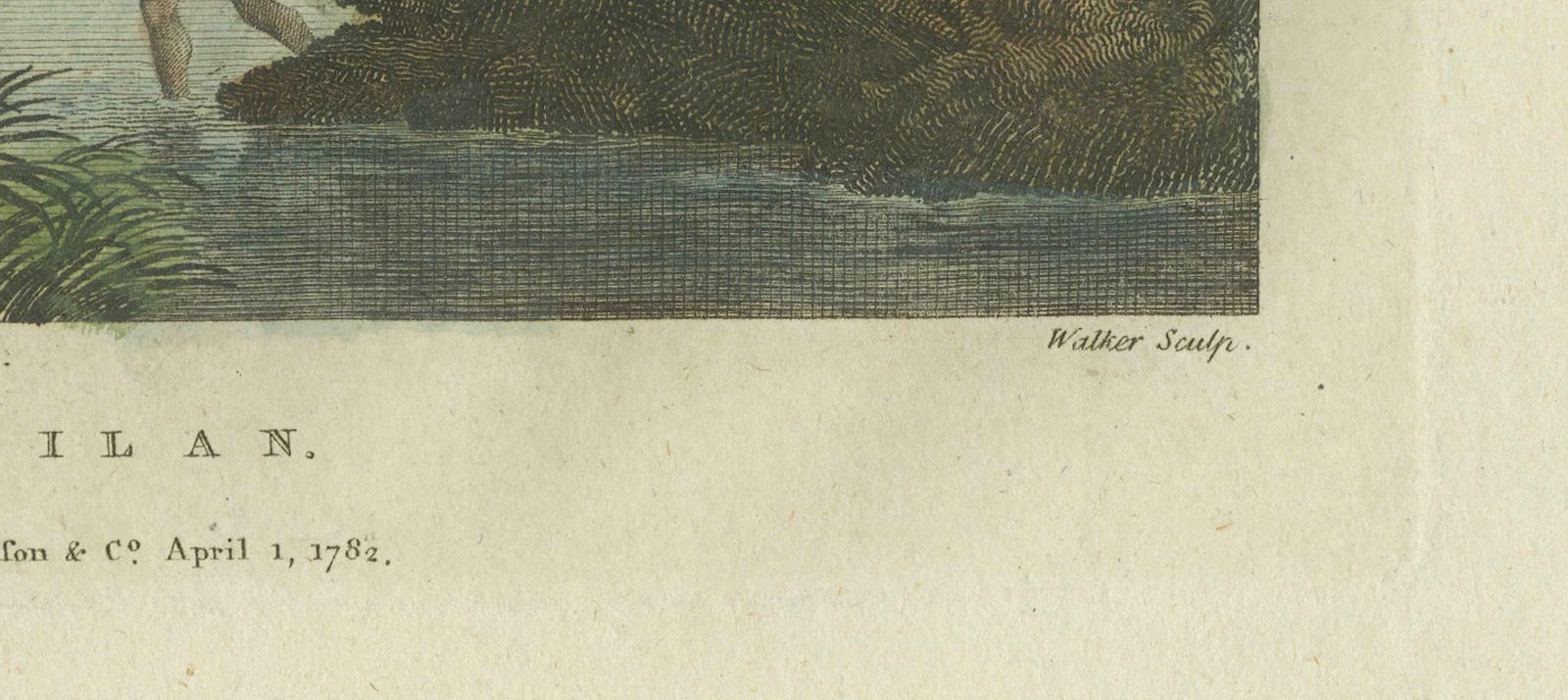 Original Engraving With A View Of Milan In Italy, 1782 photo 153.0