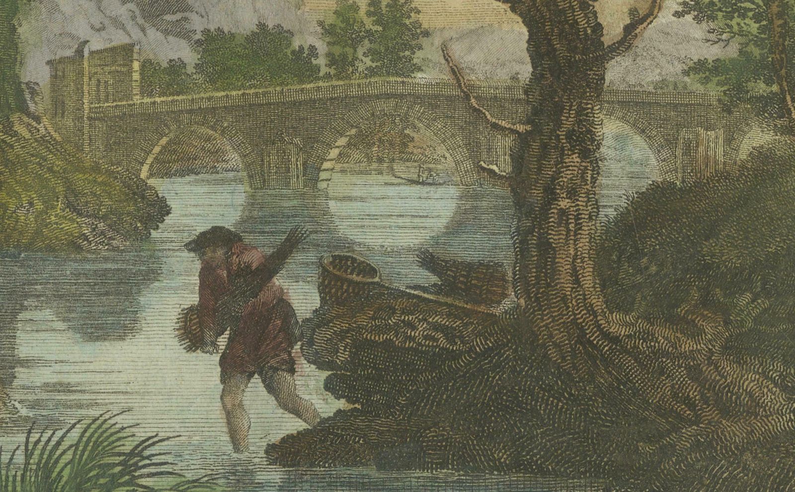 Original Engraving With A View Of Milan In Italy, 1782 photo vinterior