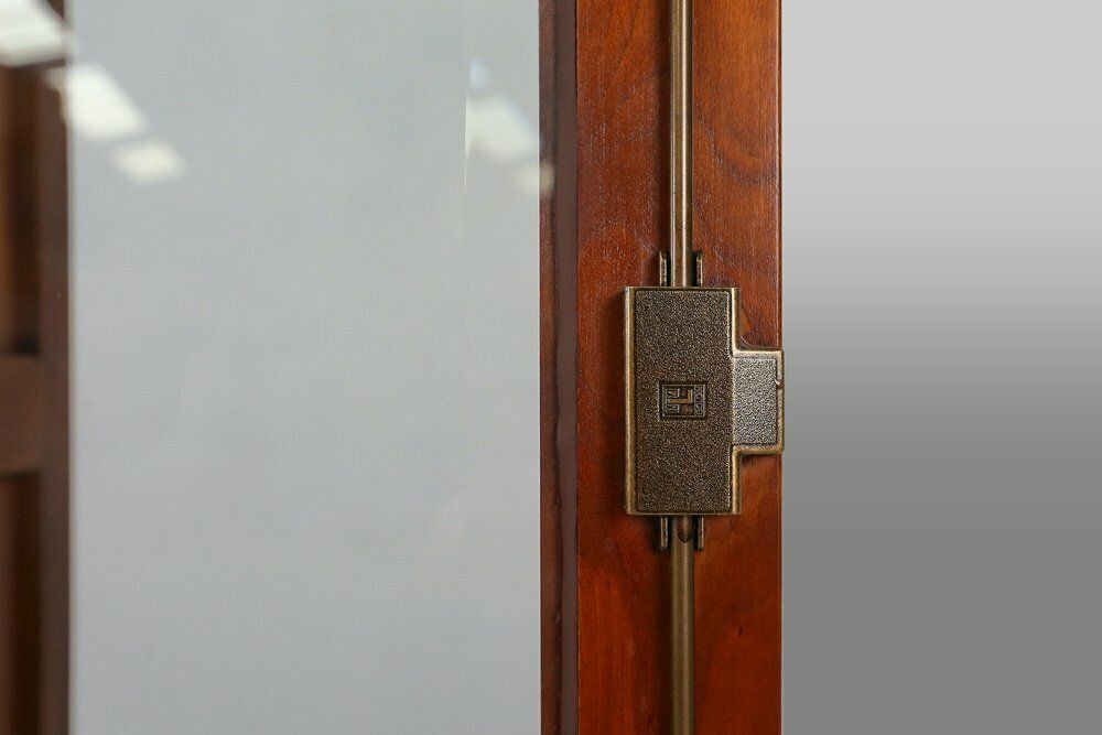 English Wooden Bookcase Cabinet, 1950s photo vinterior