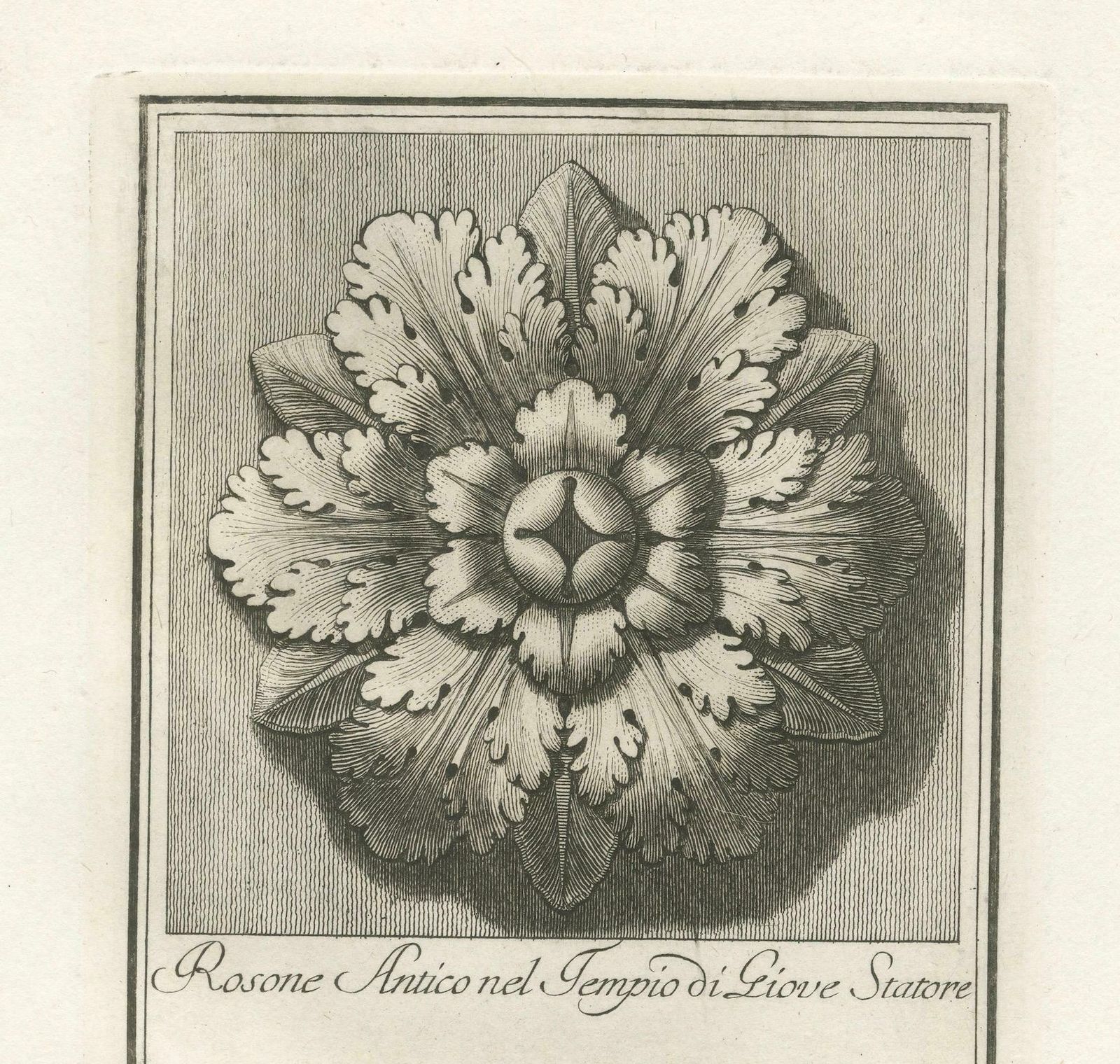 Ancient Rosette In The Temple Of Jupiter The Stayer, 1780 photo 240.0