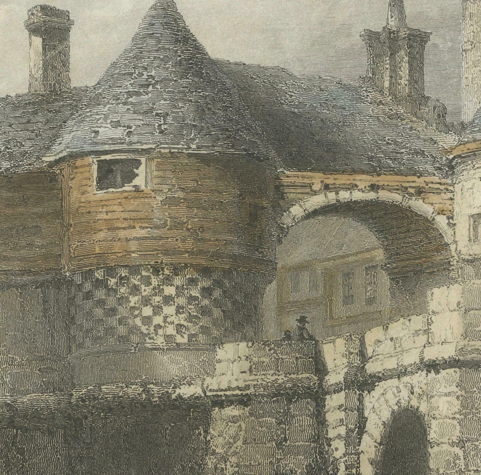 Engraving Of Sandwich In Kent, One Of The Cinque Ports In The Uk, 1841 photo for sale