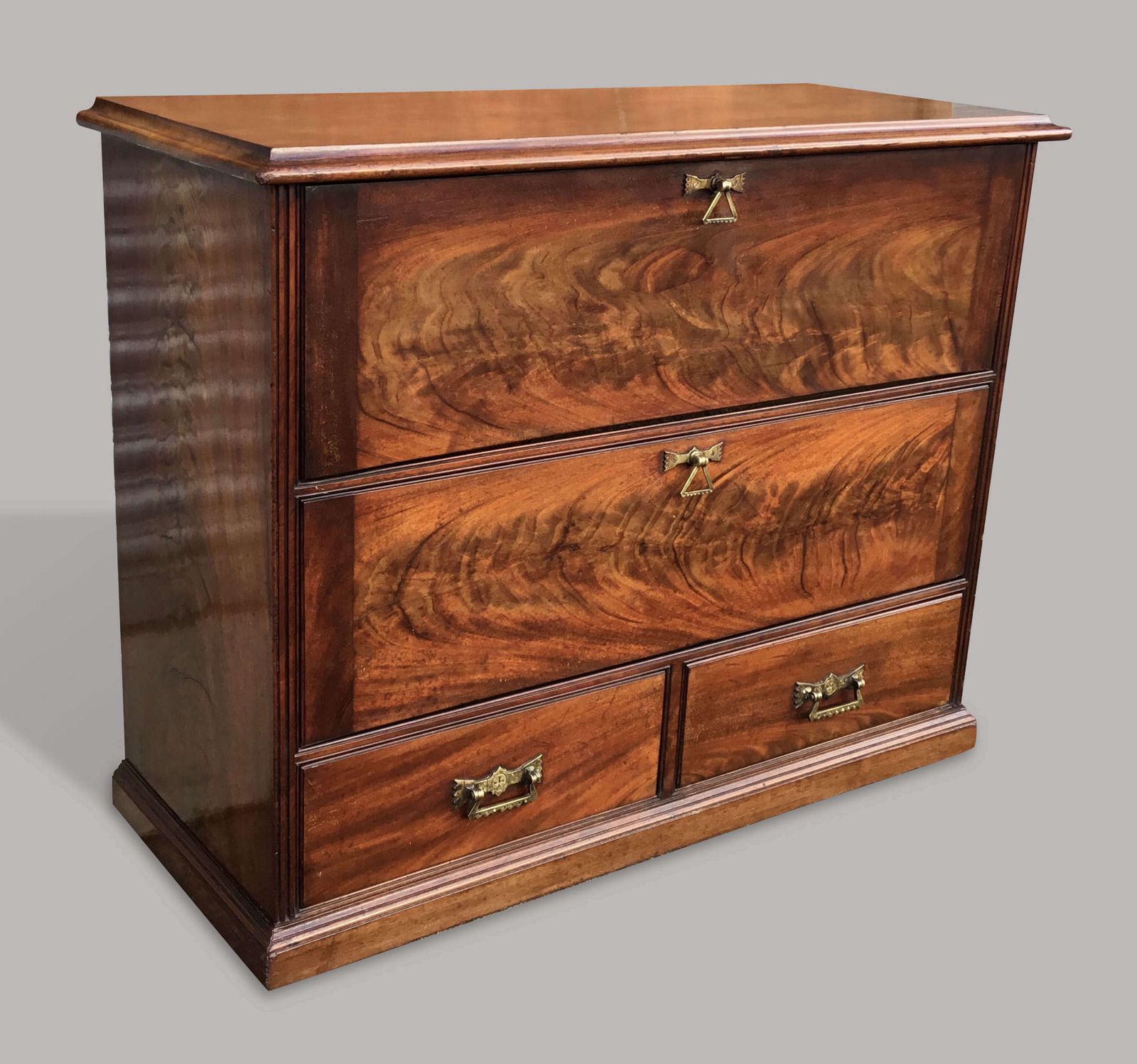 Excellent Quality C19th Mahogany Haberdashery Cabinet / Office Cabinet photo vintage