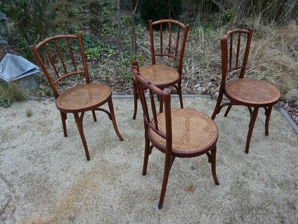 No. 66 Bistro Dining Chairs From Thonet, Vienna, Austria, 1910s, Set Of 4 photo 1156.0