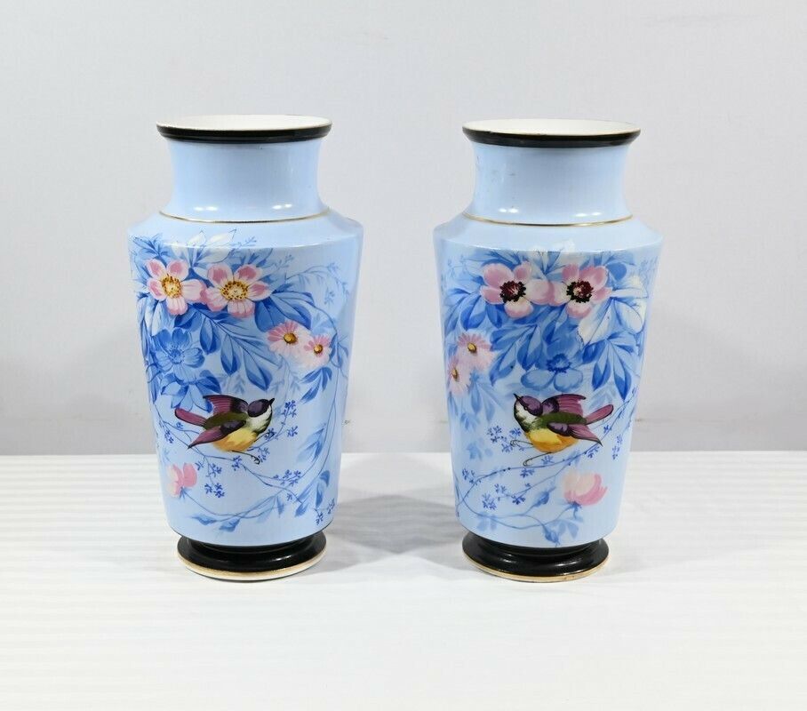 Pair Of Porcelain Vases – Mid 19th Century