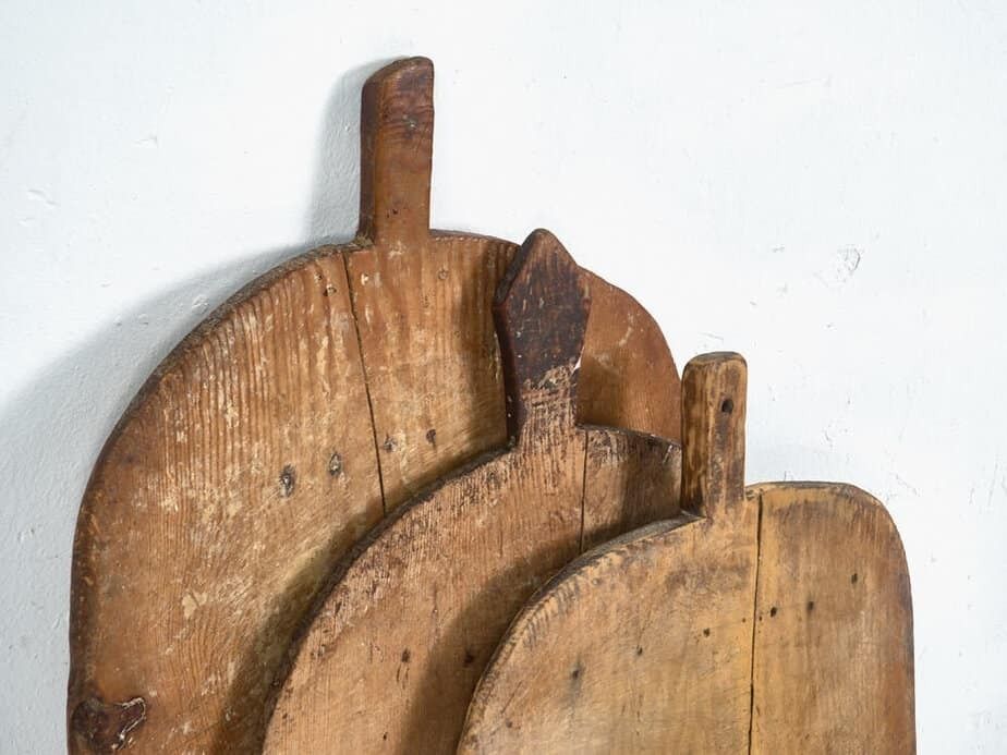 Set Of Antique Oval Cutting Boards (C.1920). Set Of Three Pieces #5 photo furniture