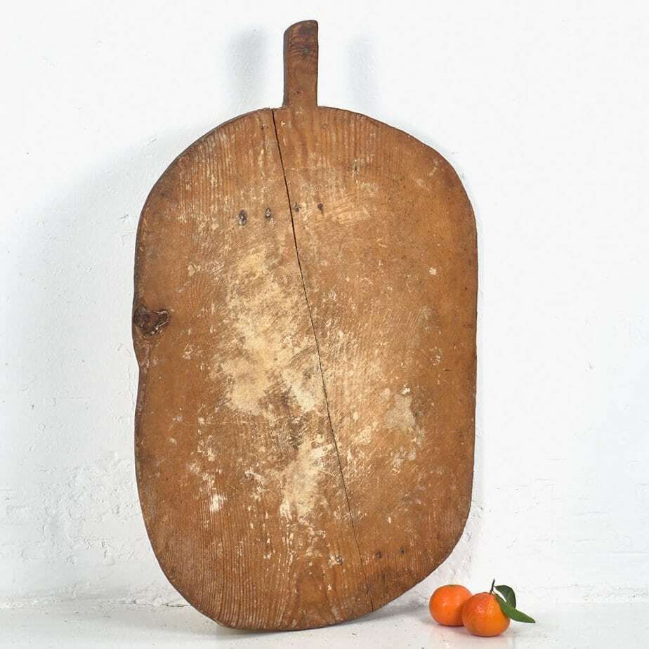 Set Of Antique Oval Cutting Boards (C.1920). Set Of Three Pieces #5 photo Home Decor