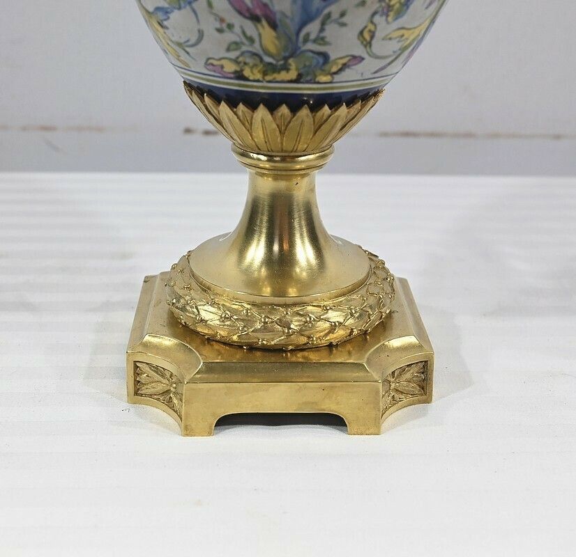 photo furniture Earthenware Oil Lamp, Napoleon III Period – Mid 19th Century