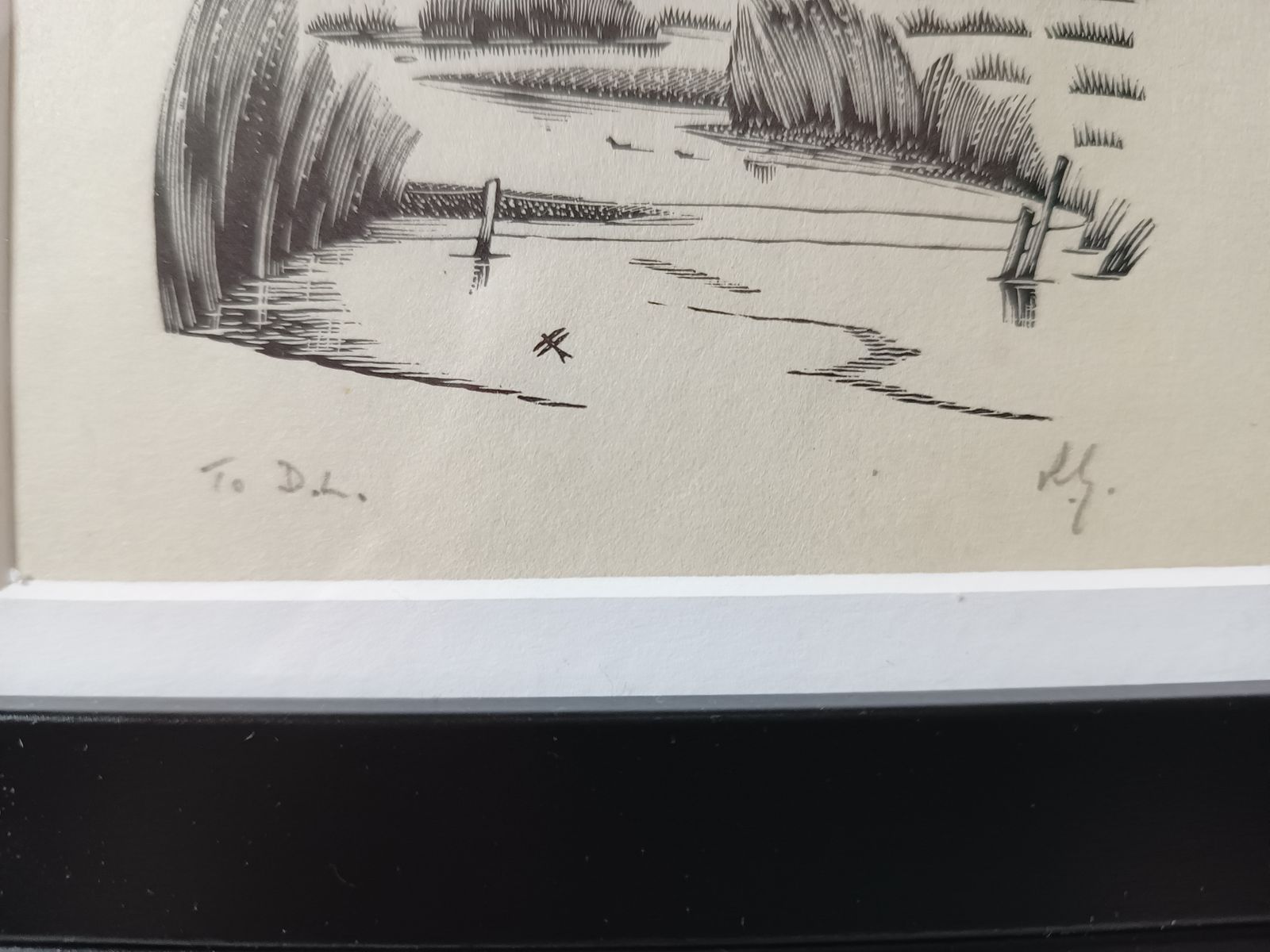 Six Signed Dedicated Modern British Art Wood Engravings By Robert Gibbings C1940's photo Art