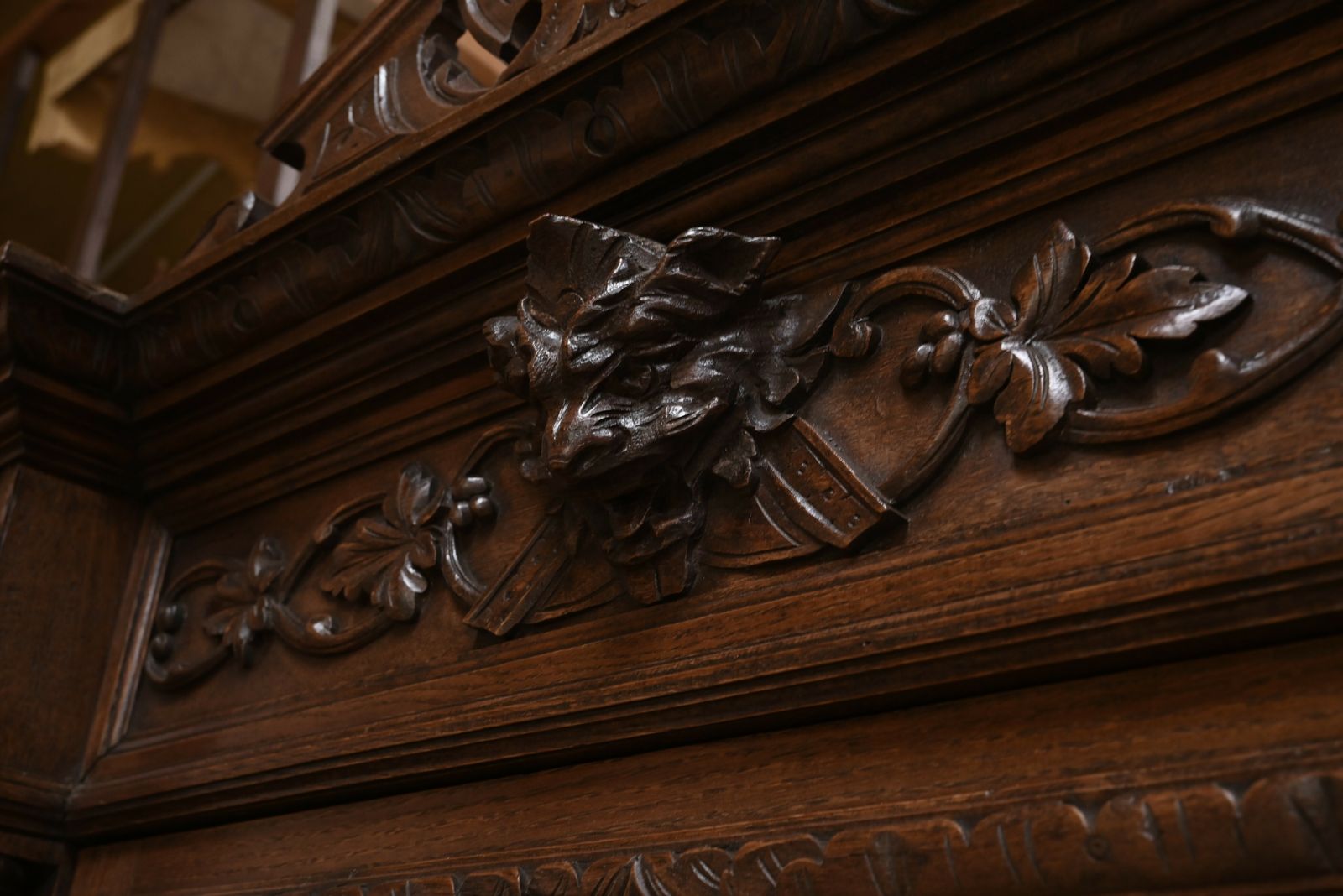 Narrow Oak Display Cabinet, Louis XIII Style – Late 19th Century photo buy