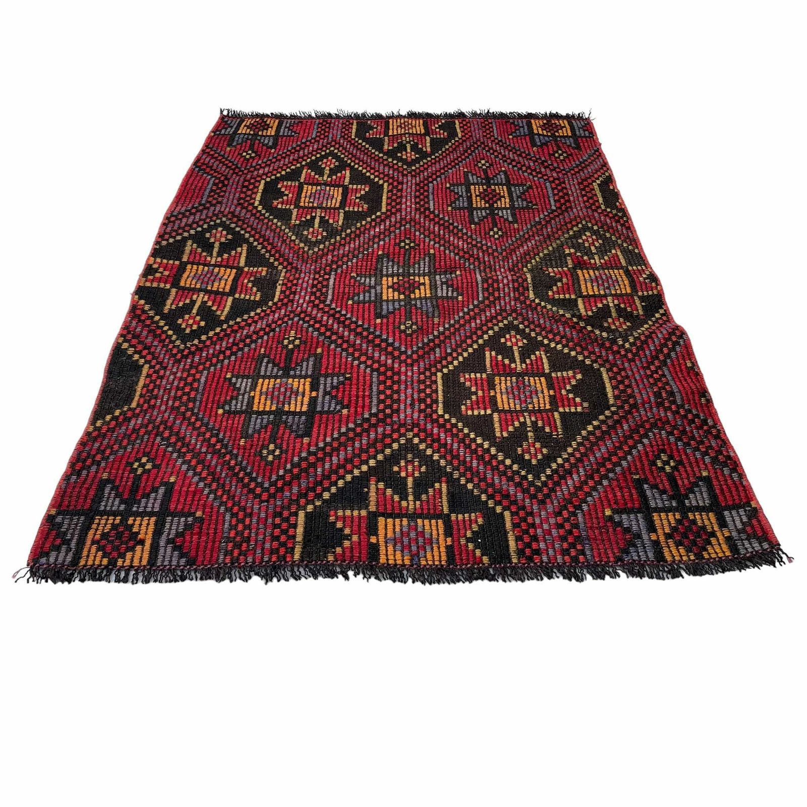 Traditioneel Turks Mini Kilimkleed, Vintage Anatolisch Turks Kelim
