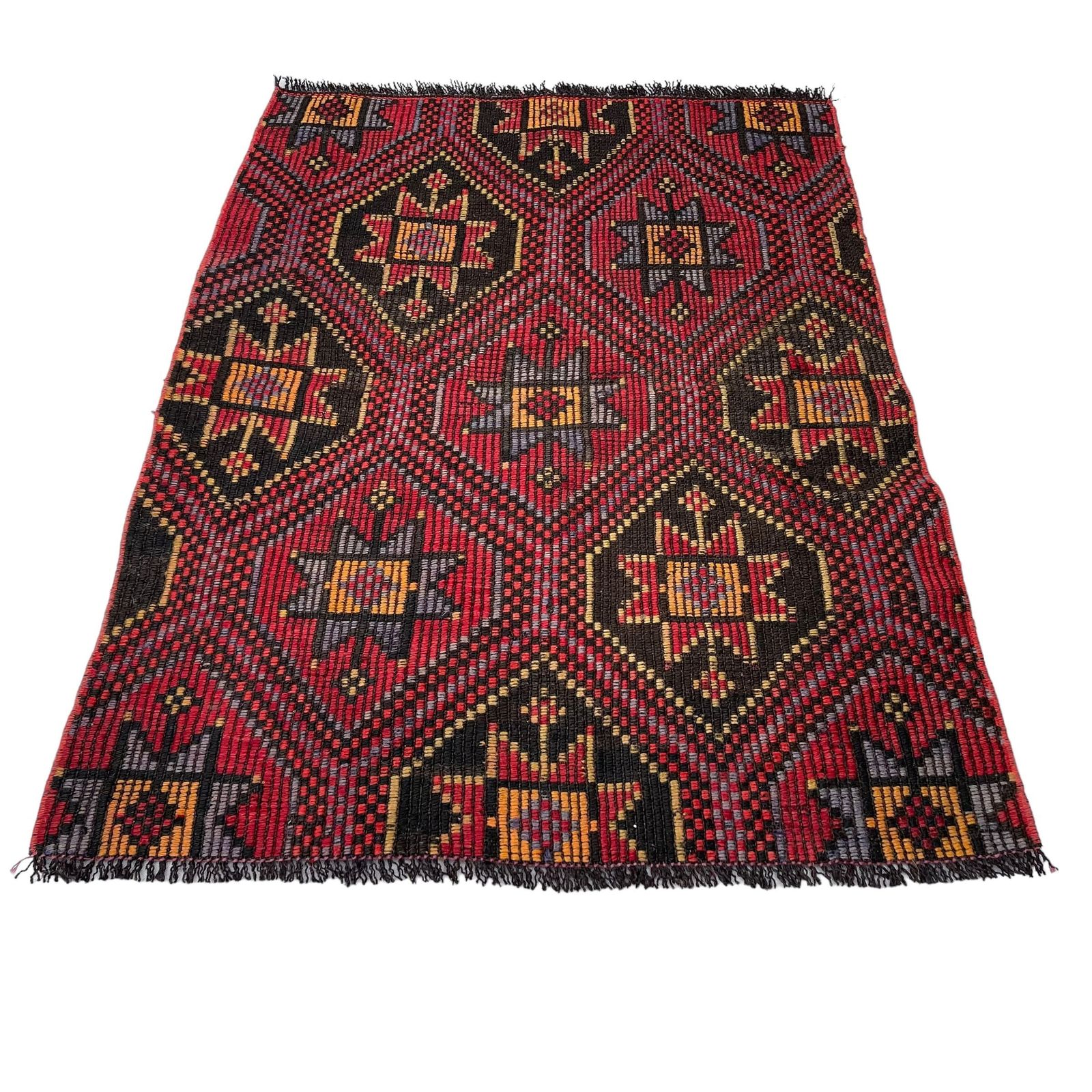 photo furniture Traditioneel Turks Mini Kilimkleed, Vintage Anatolisch Turks Kelim