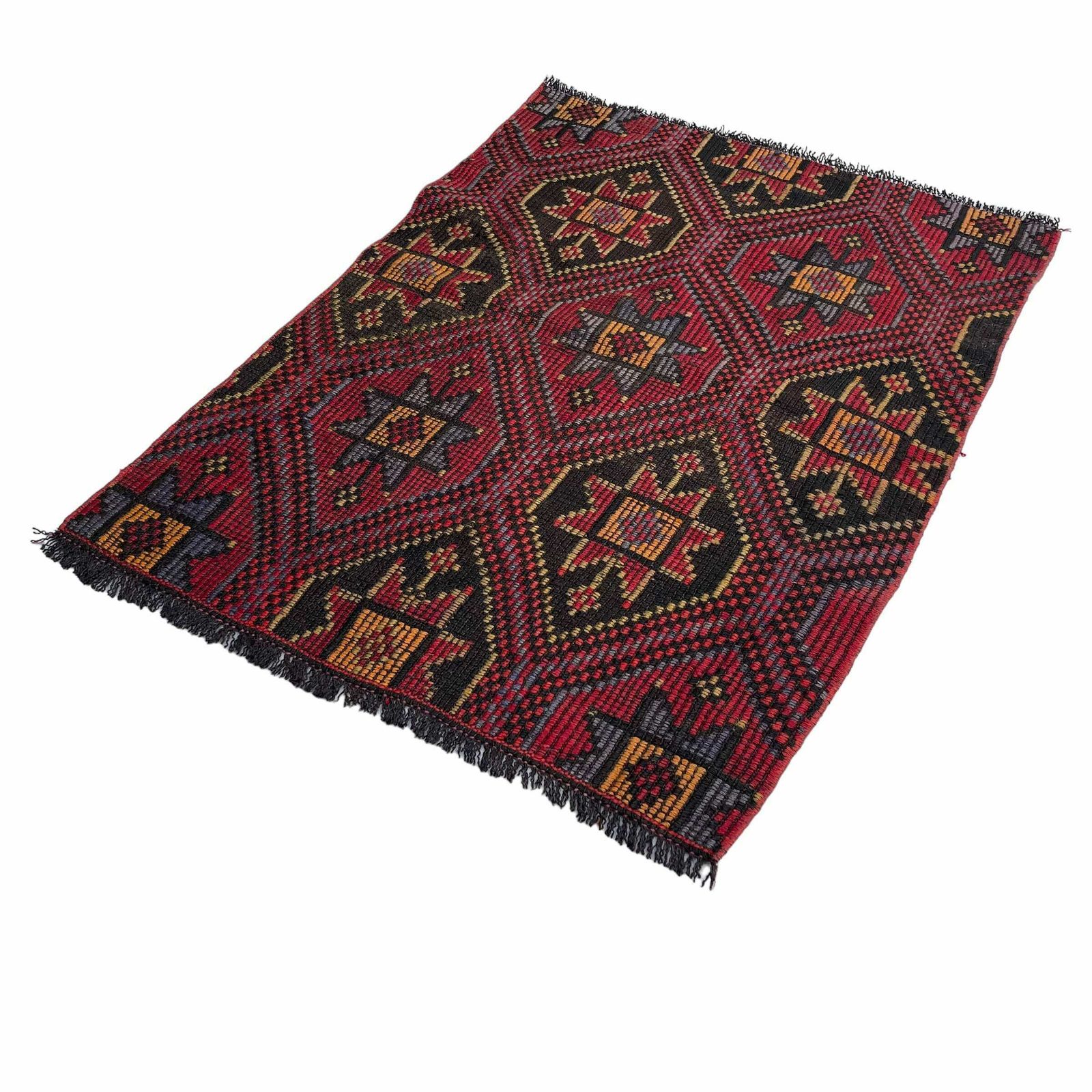photo for sale Traditional Turkish Mini Kilim Rug ,Vintage Anatolian Turkish Kelim