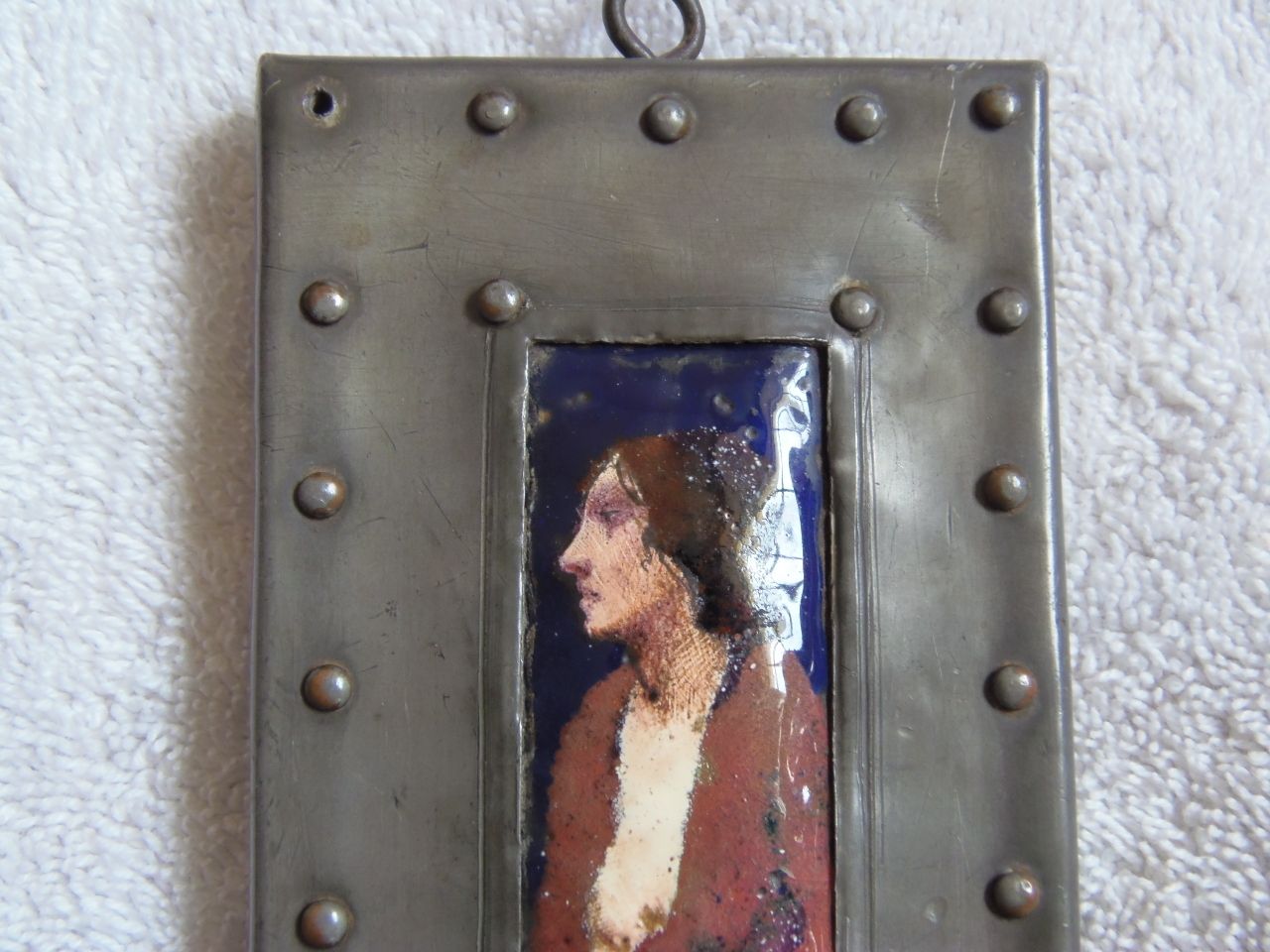 Arts And Crafts Enamel Plaque . photo 375.0