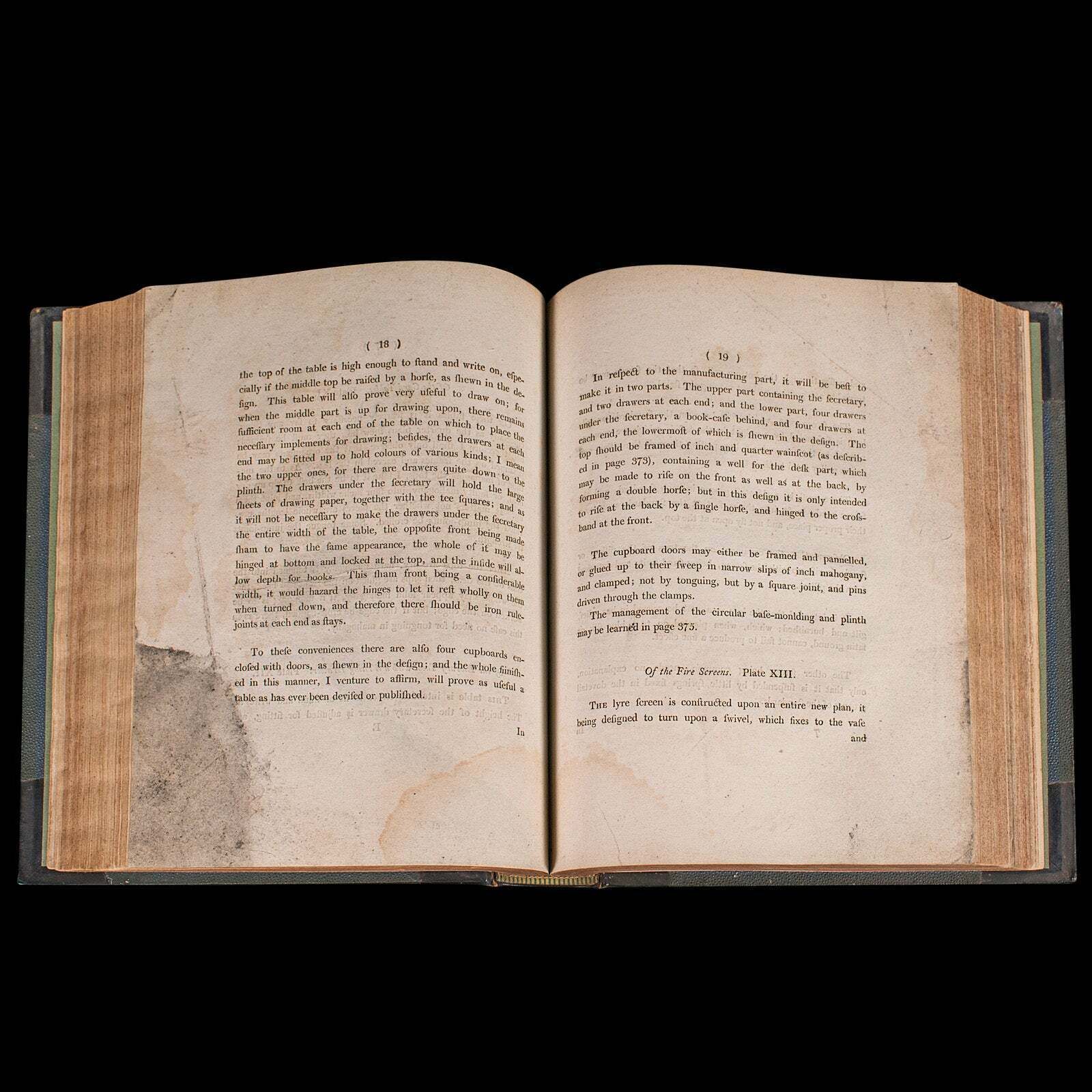 Antique Cabinet Maker's Drawing Book, Thomas Sheraton, English, Georgian, C.1812 photo buy
