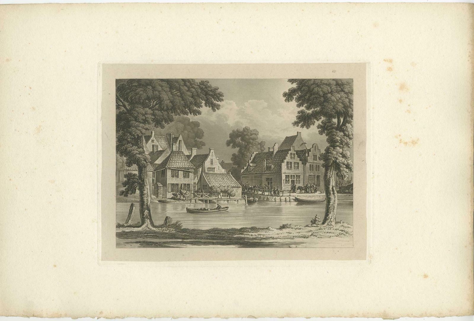 Set Of 4 Antique Prints Of Flanders And Holland 'Circa 1820' photo Art