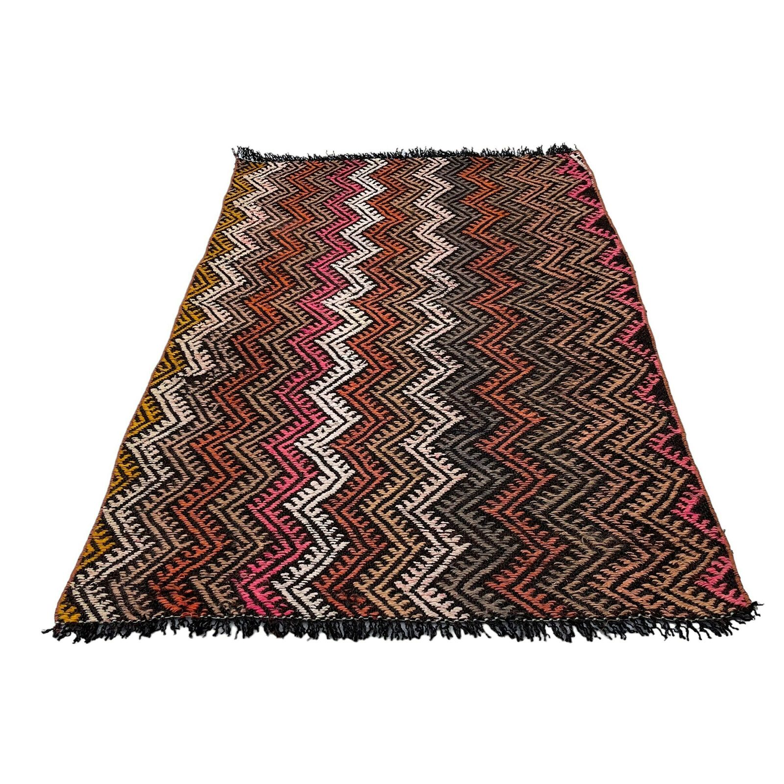 Traditional Turkish Mini Kilim Rug ,Vintage Anatolian Turkish Kelim photo vinterior
