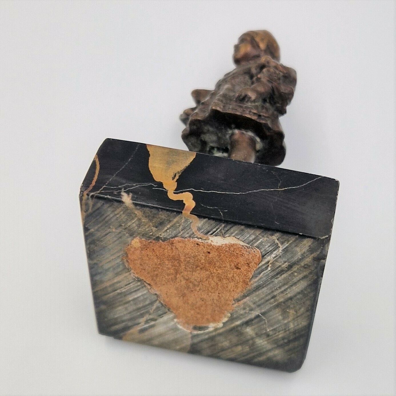 Girl Bronze Figure On Marble Base. 1880   1900 photo furniture