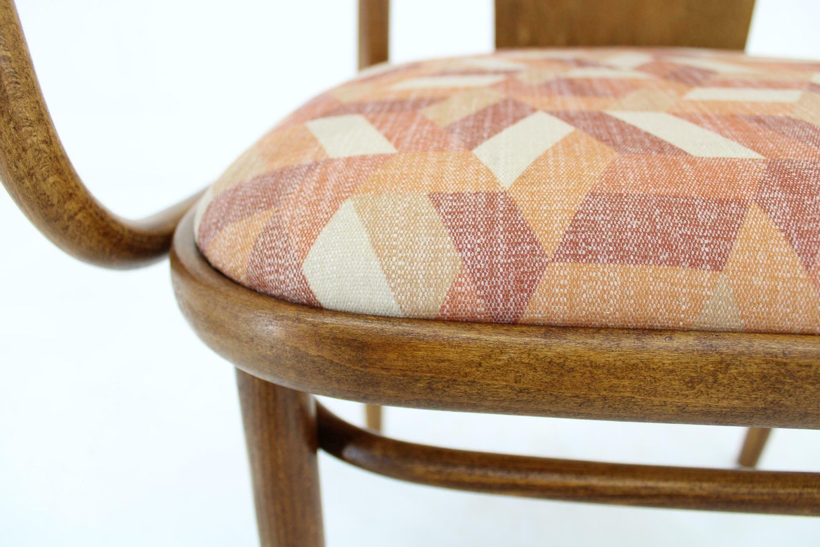 Furniture 1960s Desk Or Side Bentwood Chair By Ton, Czechoslovakia photo