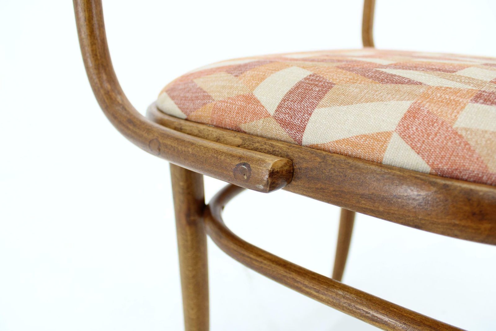 photo vintage 1960s Desk Or Side Bentwood Chair By Ton, Czechoslovakia