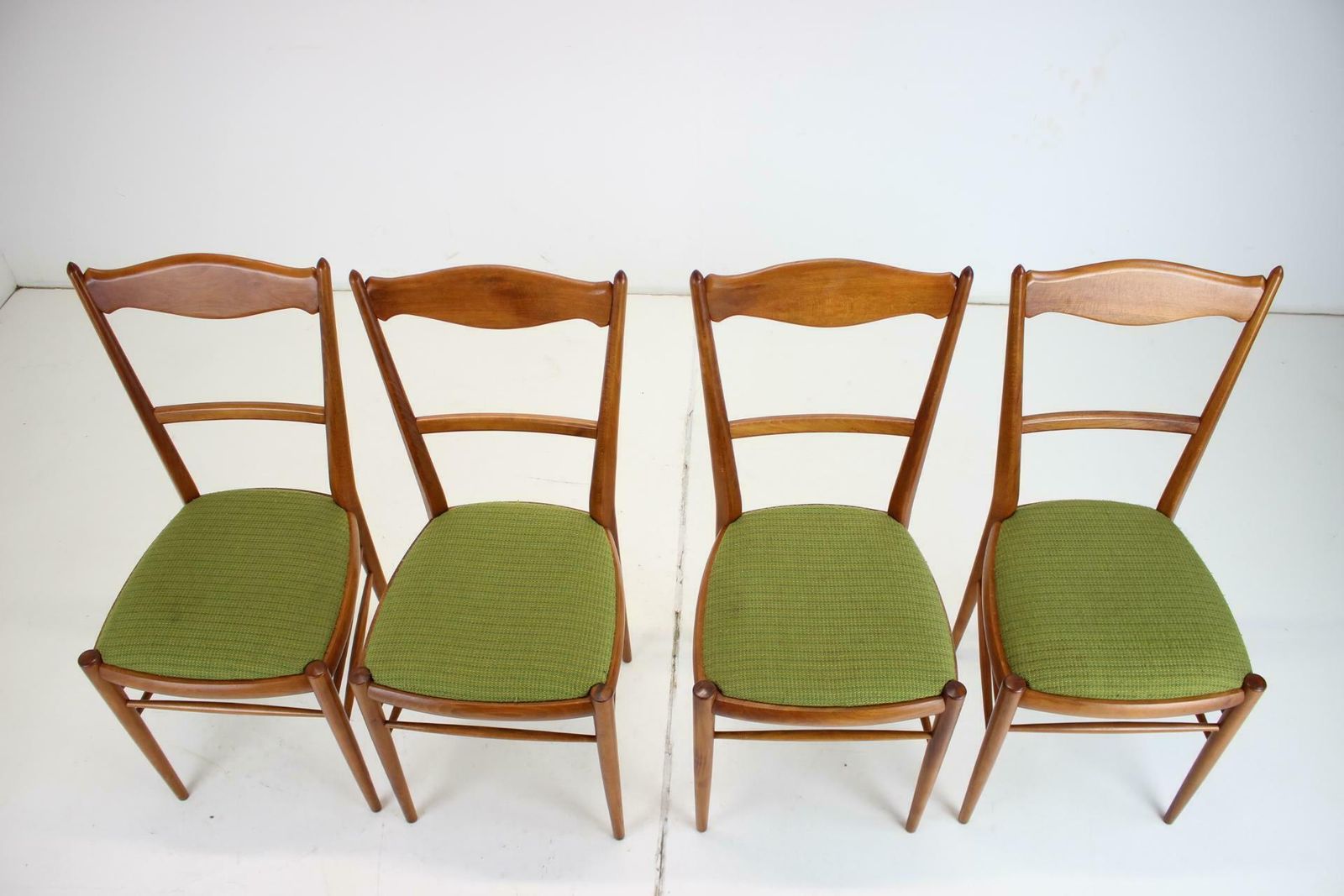 1970s Set Of 4 Dining Chairs By Drevotvar, Czechoslovakia photo vintage