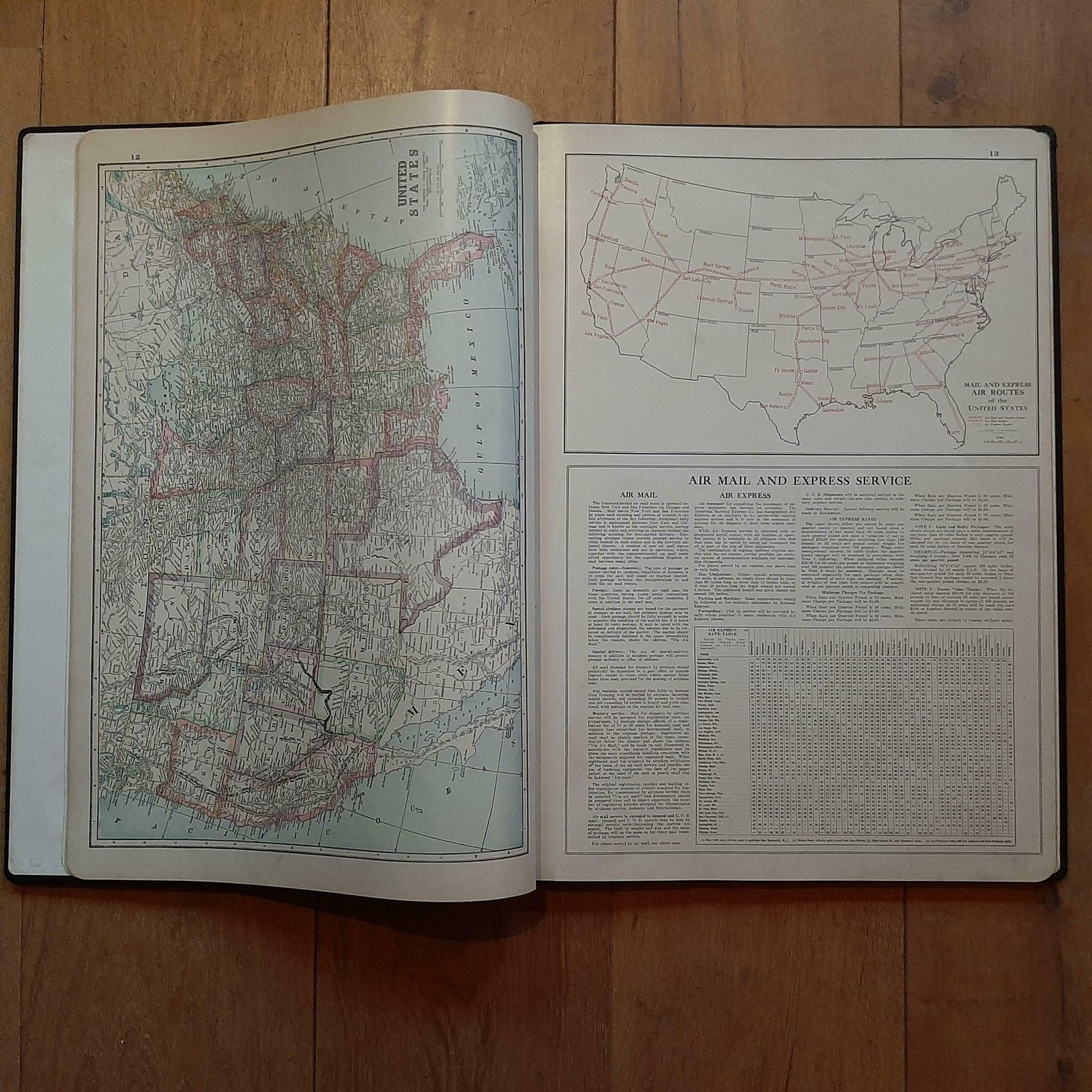 Cram's Commercial Atlas By The George F. Cram Company 'Circa 1930' photo vinterior