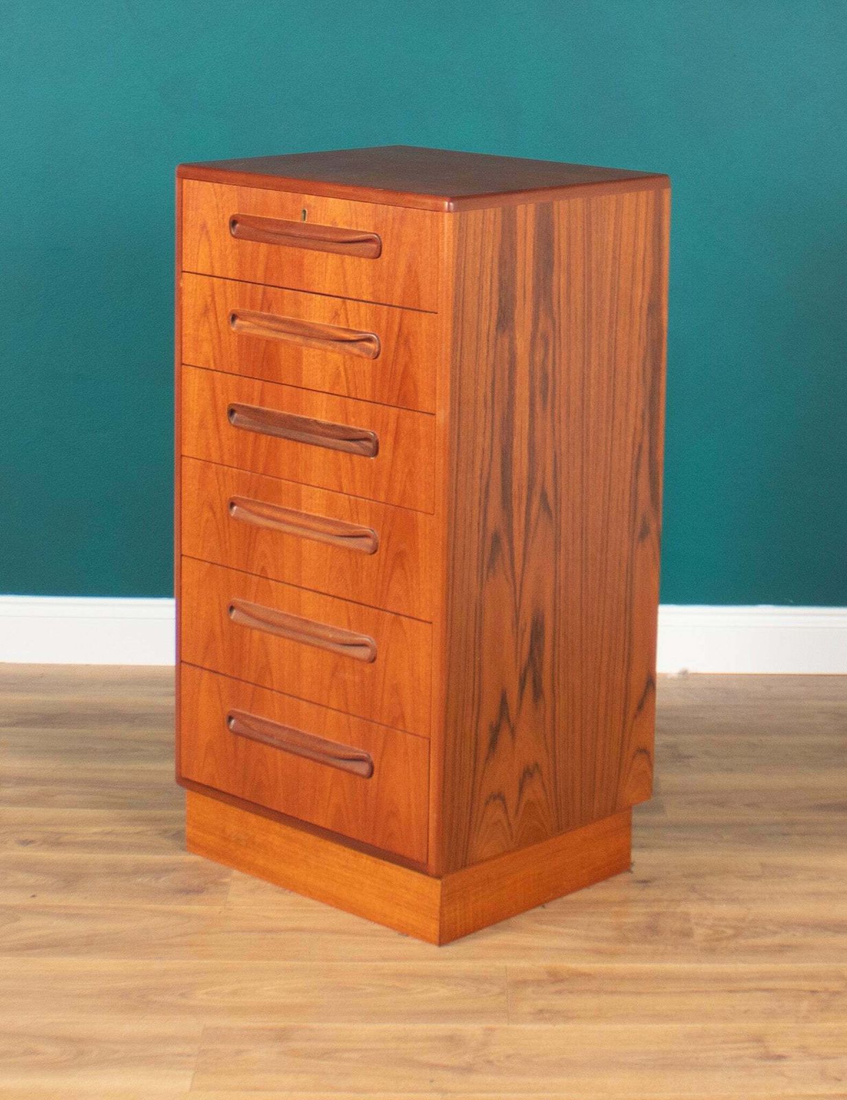 475.0 Retro Teak 1960s Tall G Plan Fresco Chest Of Drawers By Victor Wilkins photo