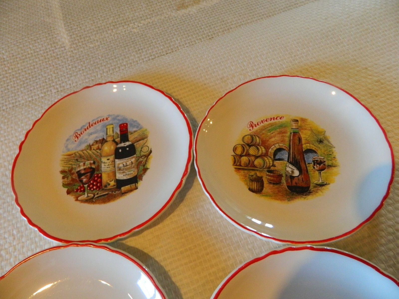 Set Of Plates, Cheese Gift, Cheese Lover, Cheese Lovers Gift, French Plates, French Cheese, Kitchen Plates photo vintage