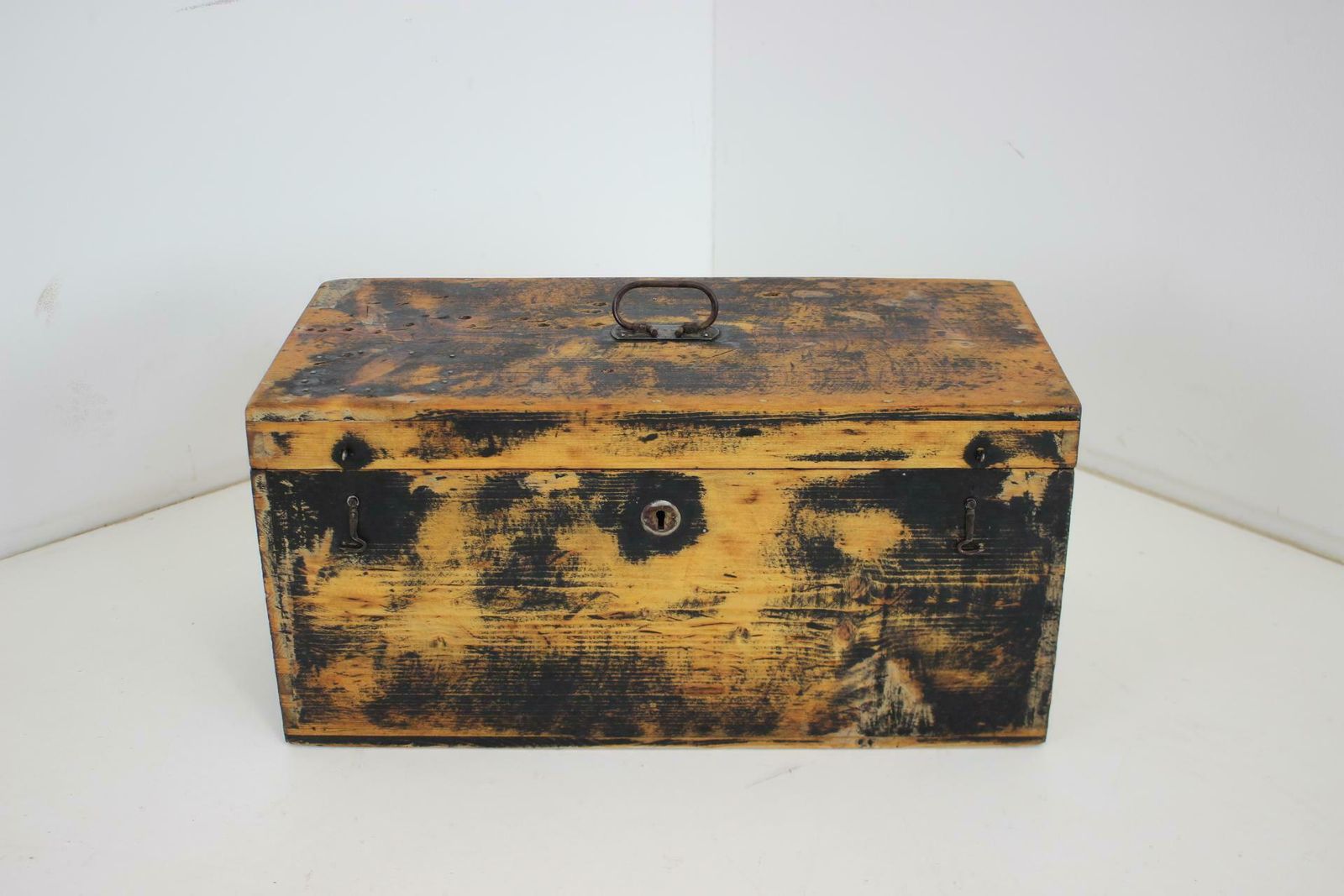 1950s Military Suitcase With Name, Czechoslovakia photo for sale